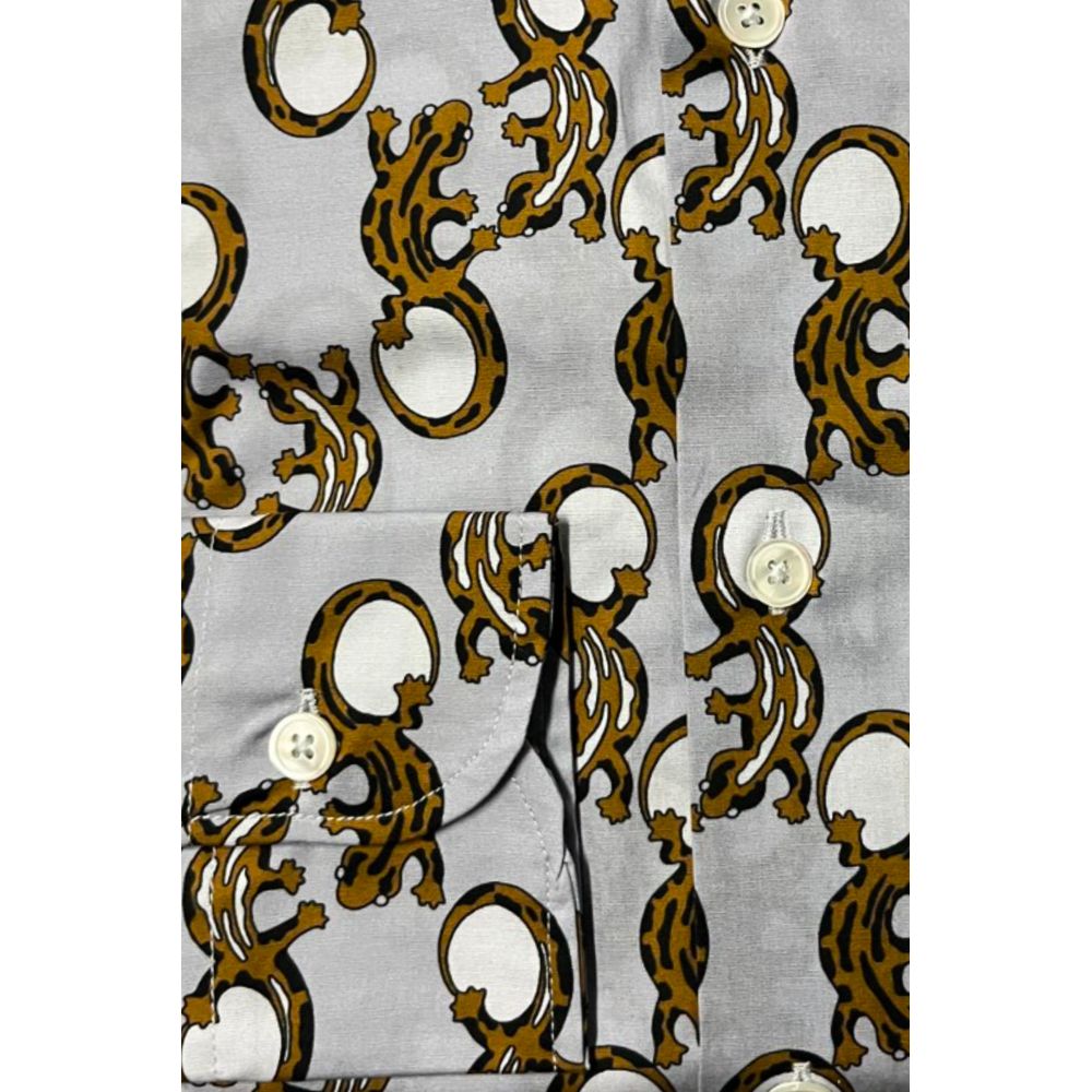 Bagutta Multicolor Cotton Men Shirt