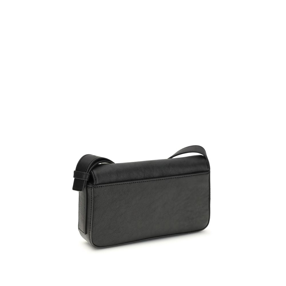 Sac à bandoulière Alexander Wang en cuir de veau noir