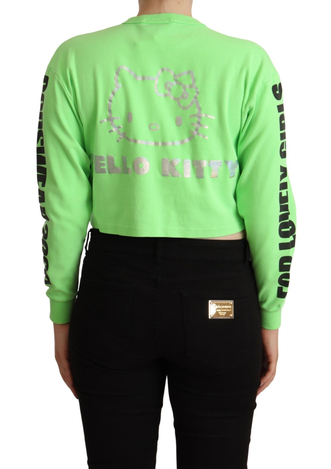 GCDS Green Sweatshirt for Women detail view
