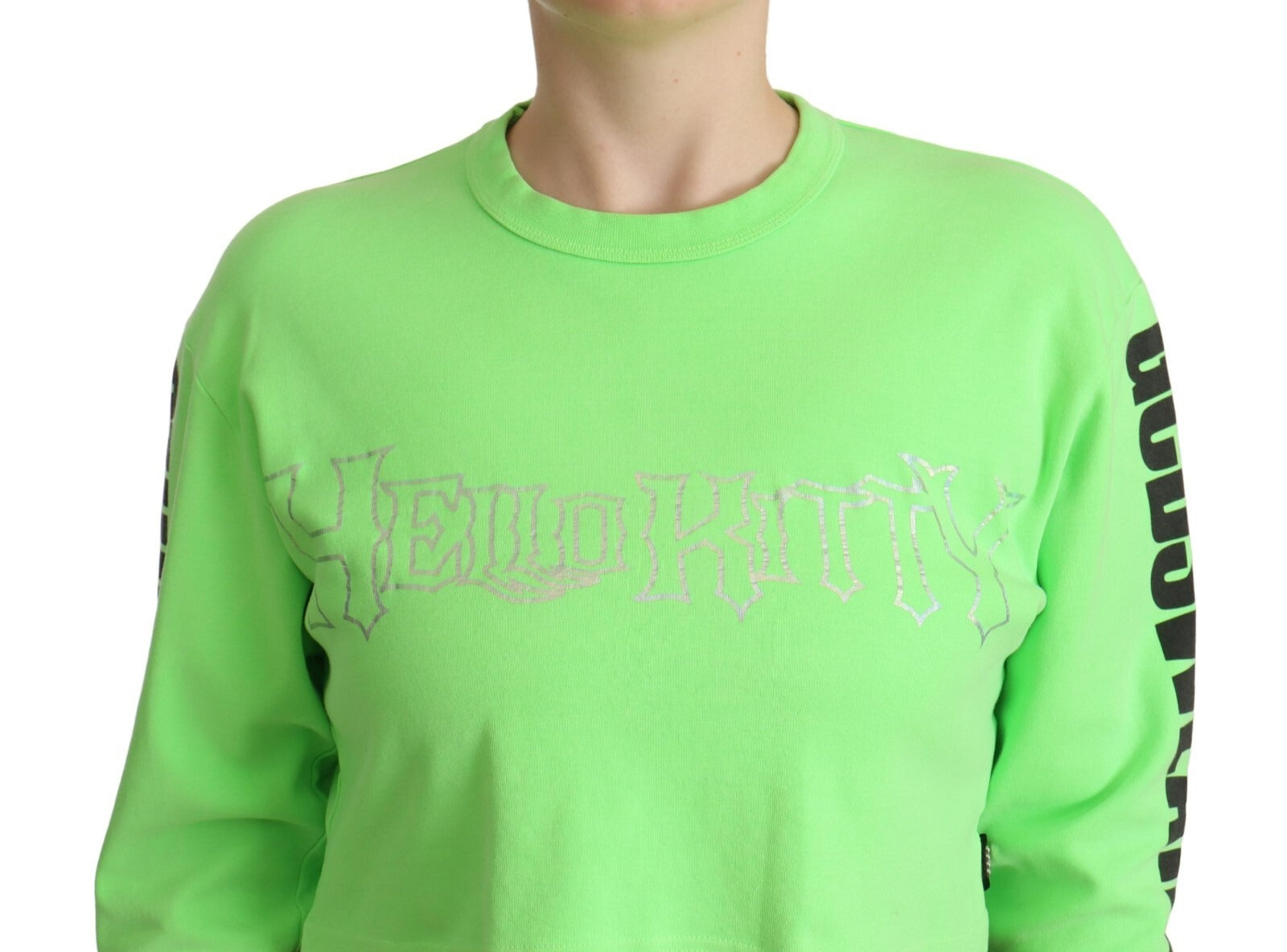 GCDS Green Sweatshirt for Women side view