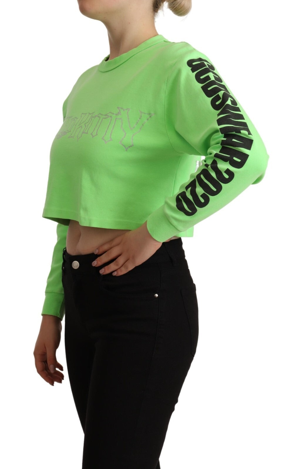 GCDS Green Sweatshirt for Women additional view