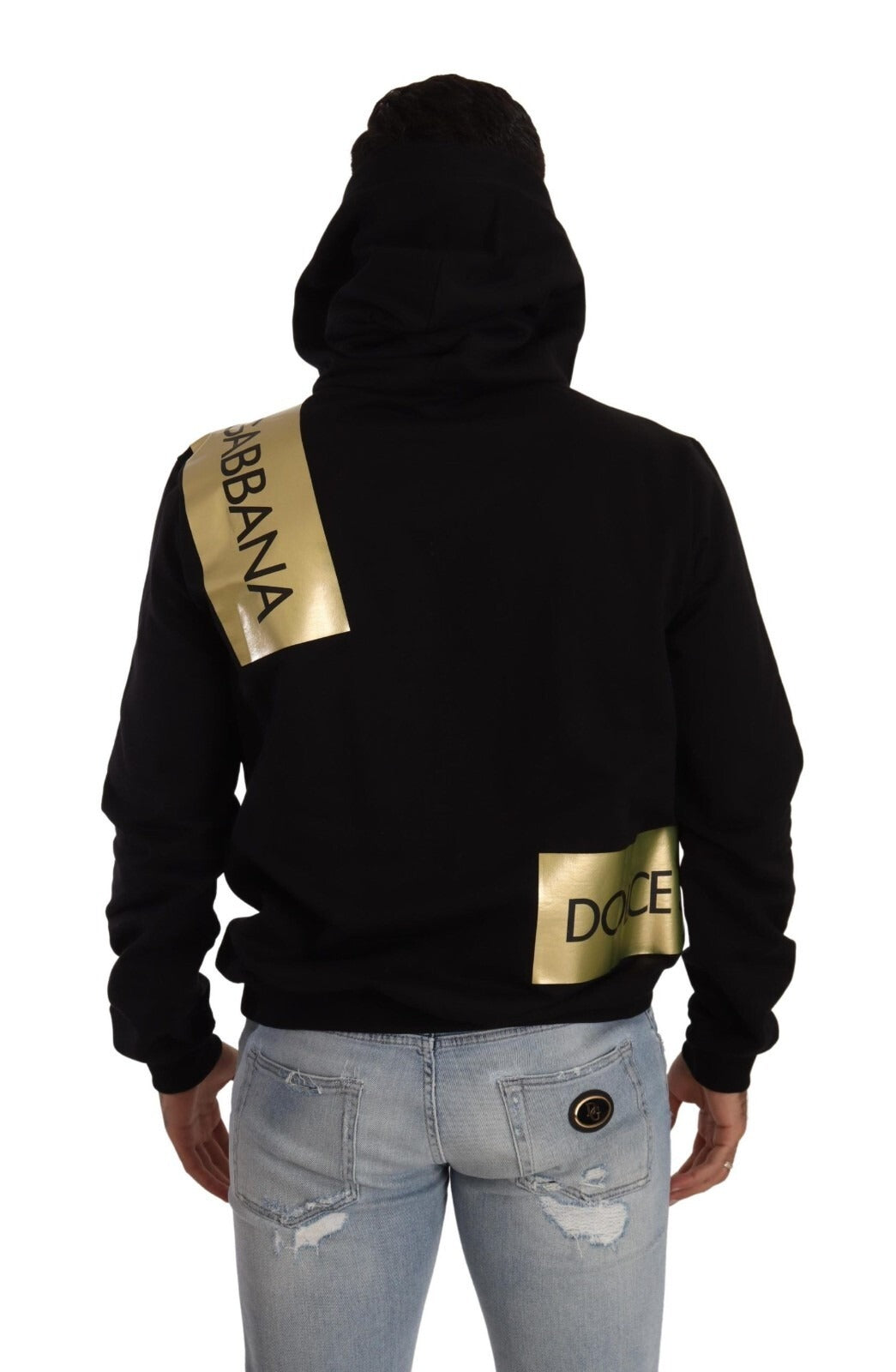 Dolce & Gabbana Black Hoodie for Men side view