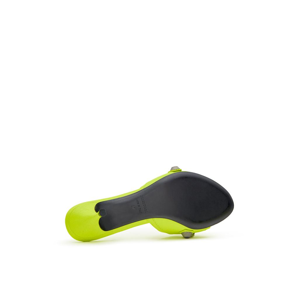 Balenciaga Yellow Mules for Women side view