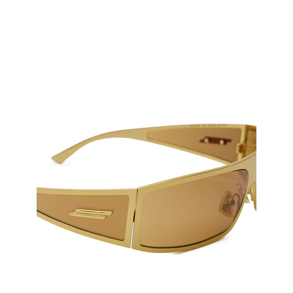 Bottega Veneta Gold Sunglasses for Men detail view