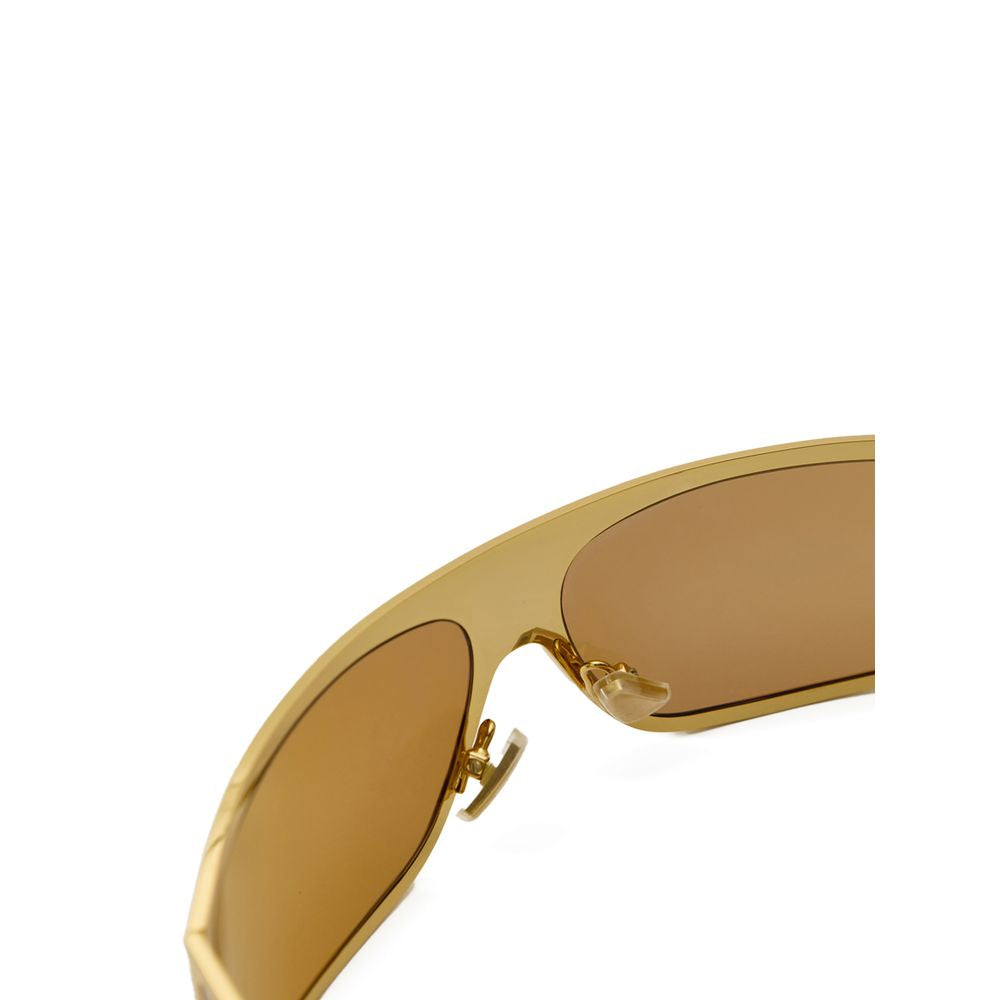 Bottega Veneta Gold Sunglasses for Men side view