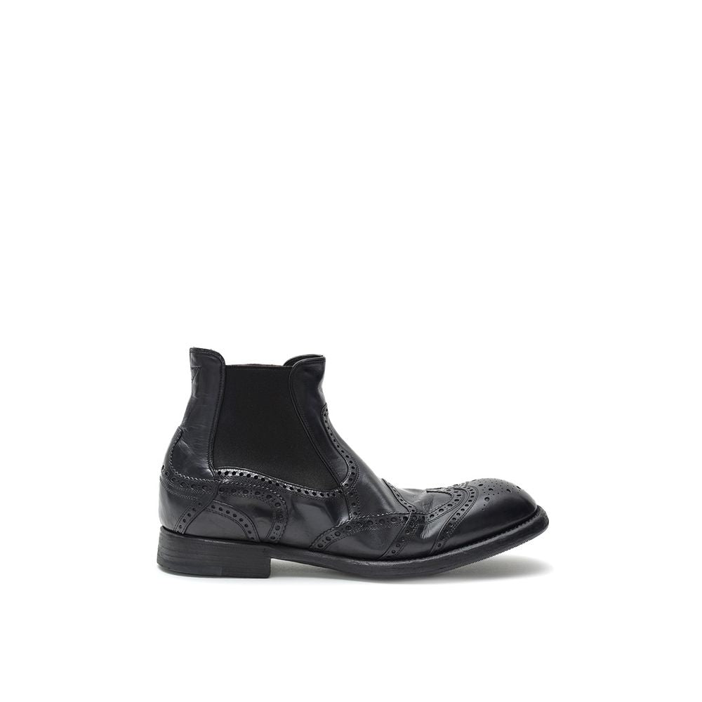 Dolce & Gabbana Black Leather Chelsea Boots