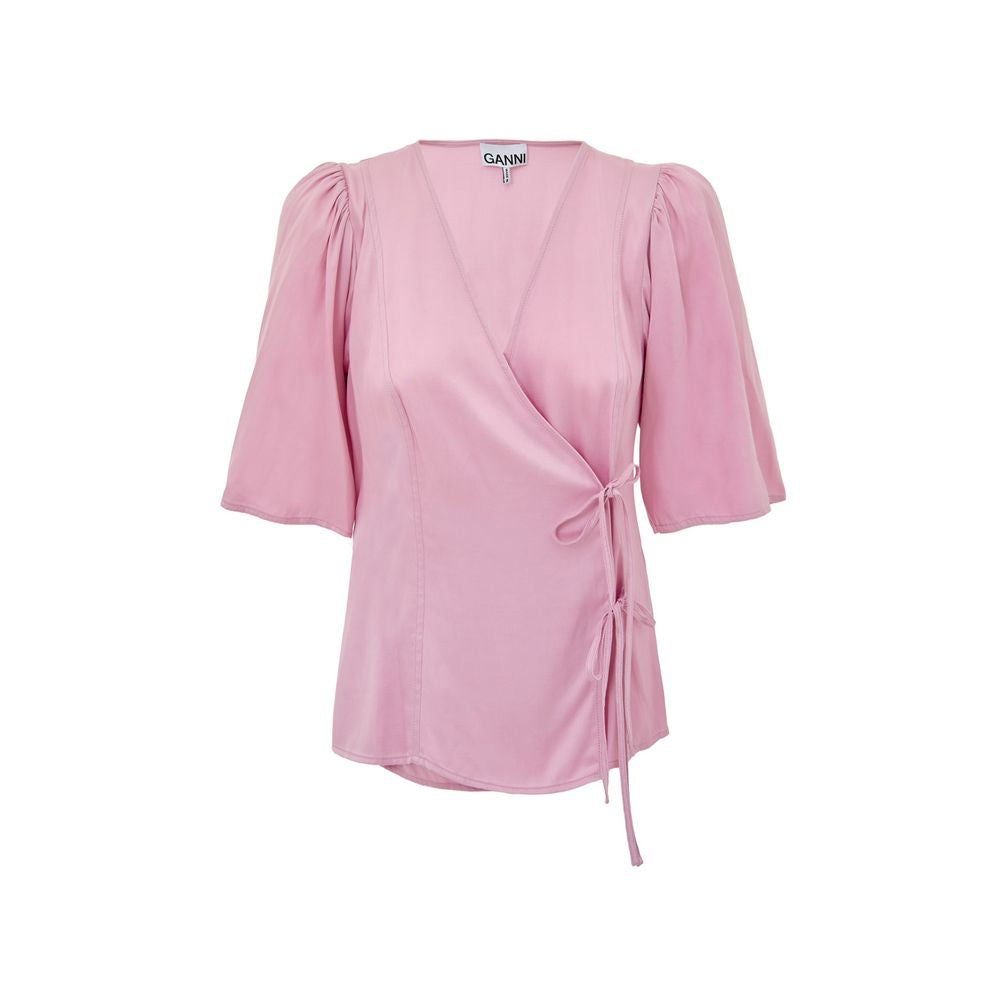Ganni Pink Tank Tops T for Women