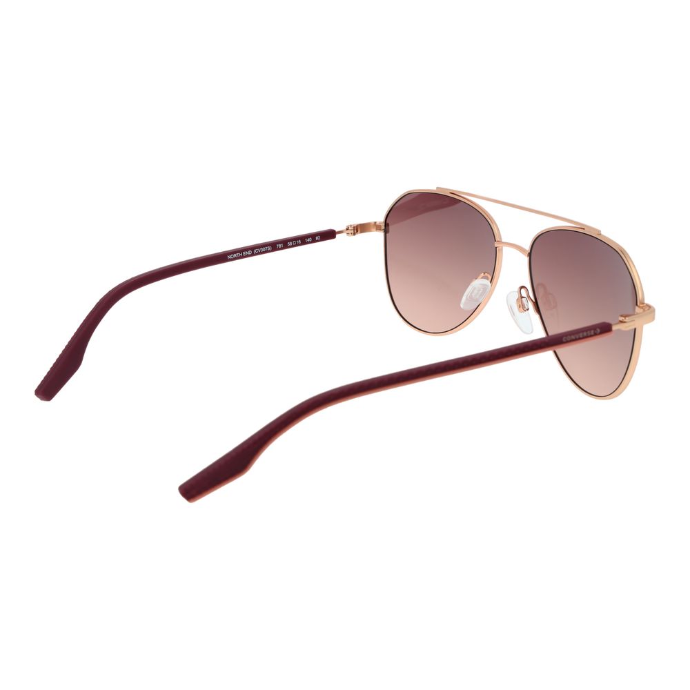 Lunettes de soleil Converse en caoutchouc or rose