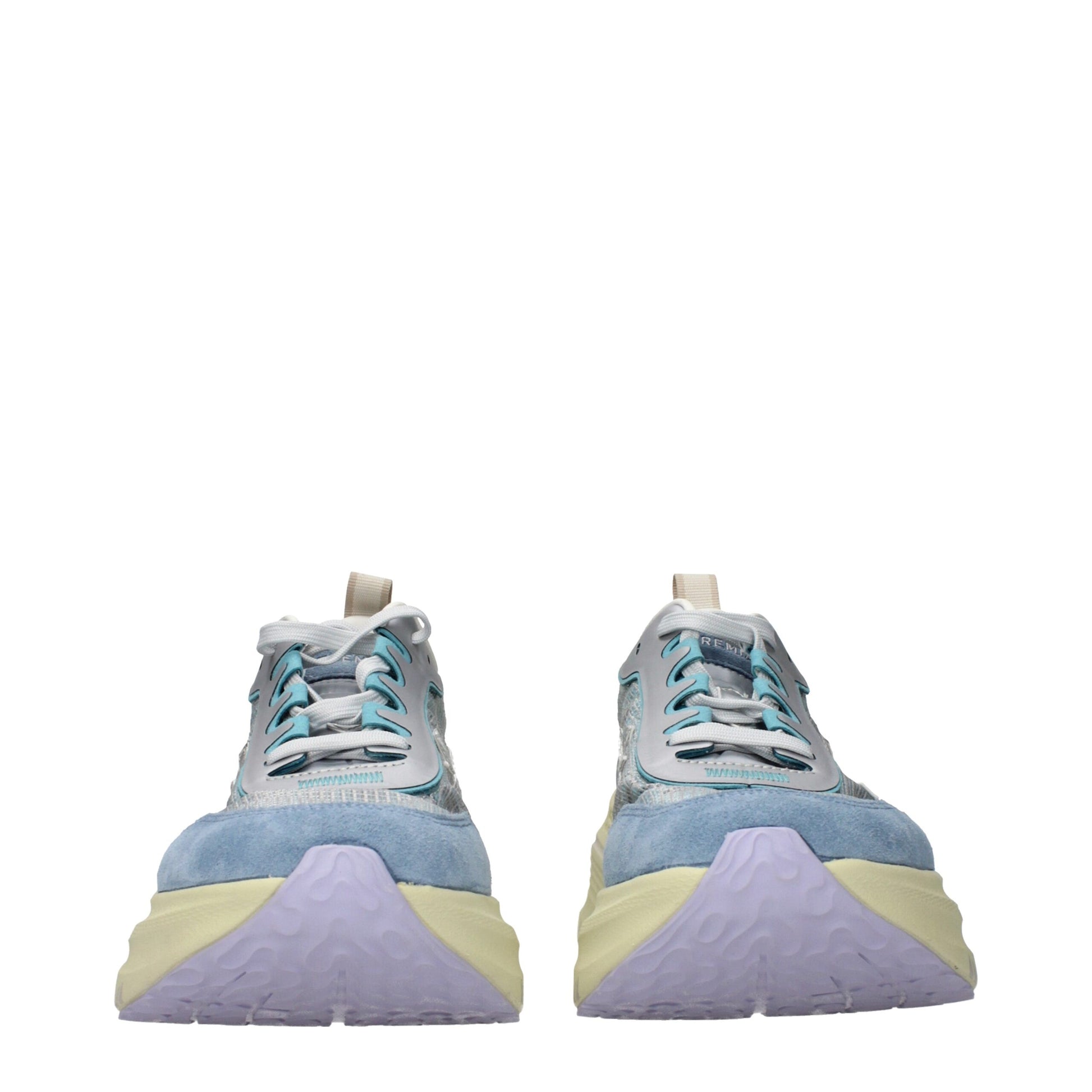Premiata Light Blue Fabric Sneakers