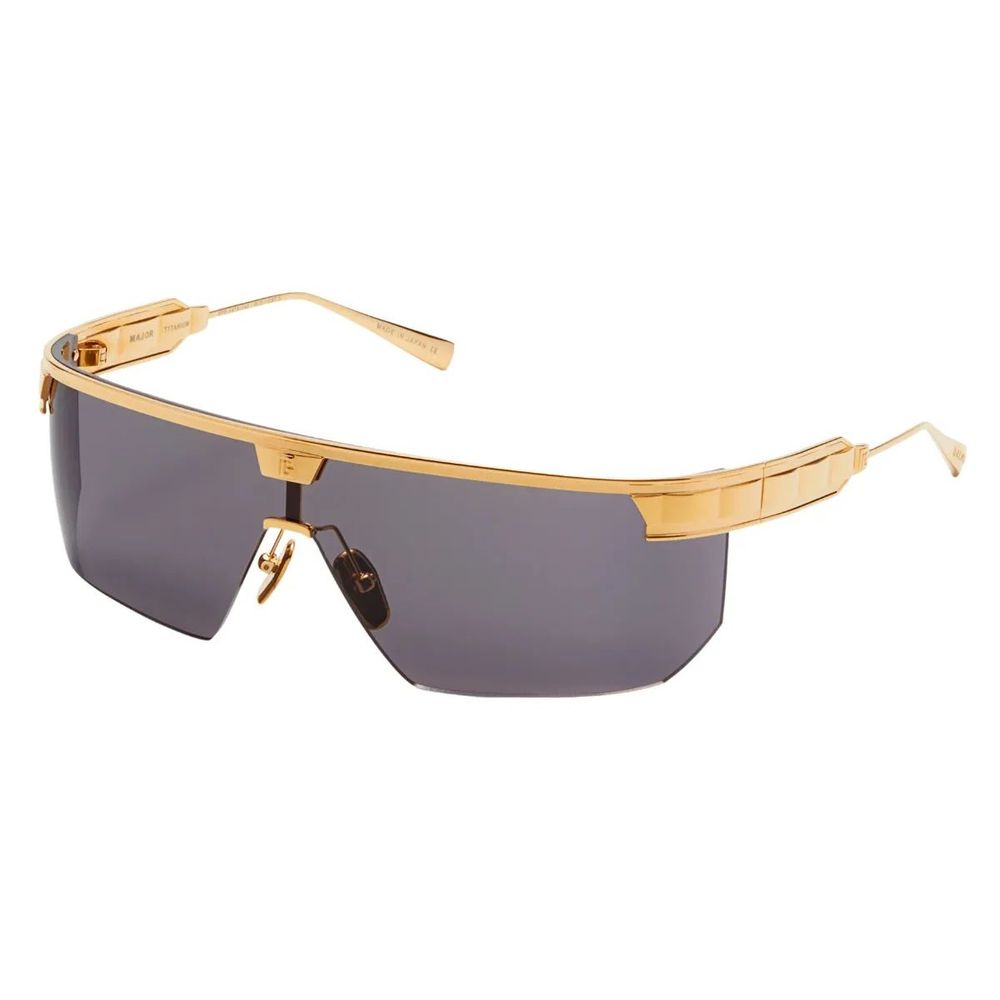 Lunettes de soleil Balmain en titane doré