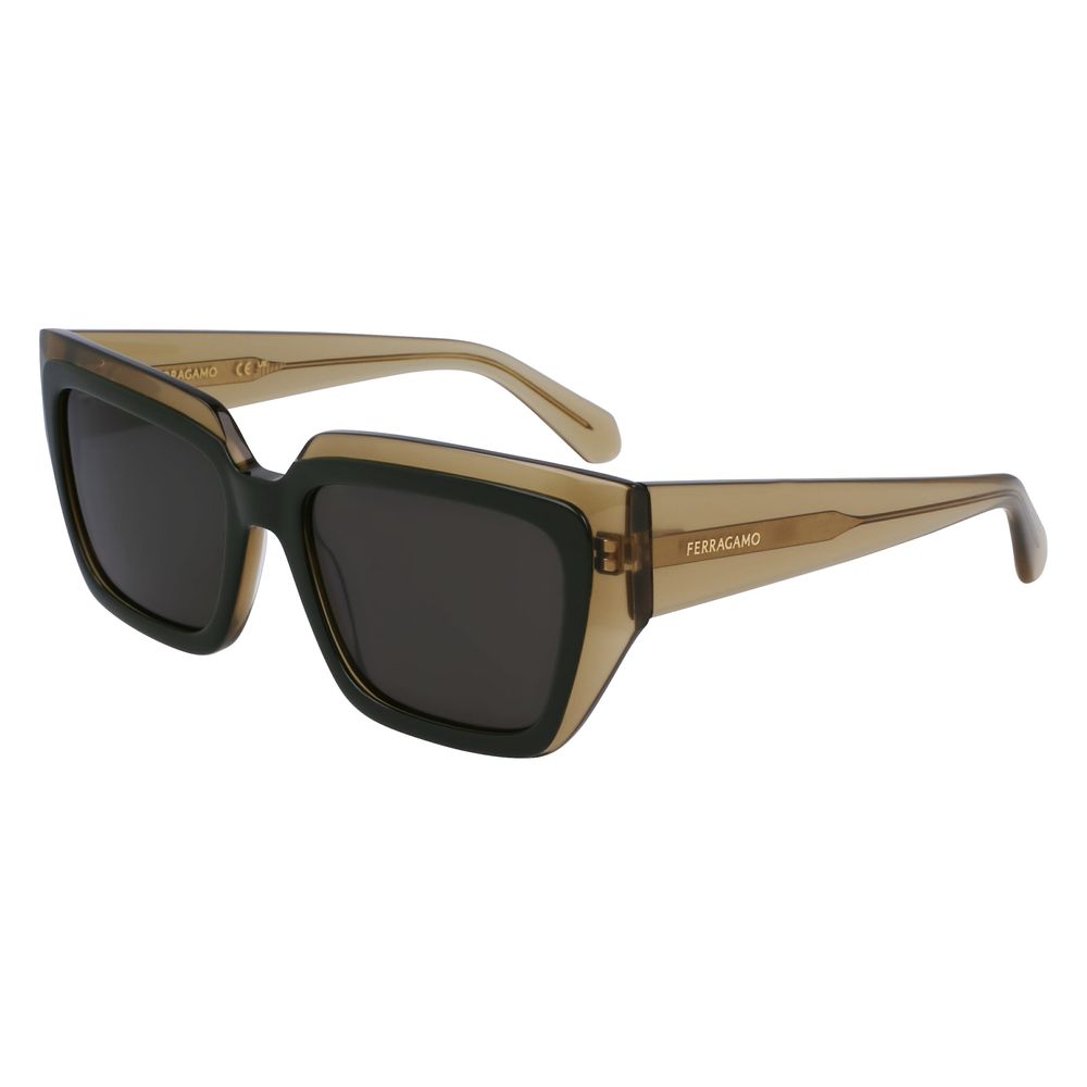 Lunettes de soleil bicolores en acétate Ferragamo