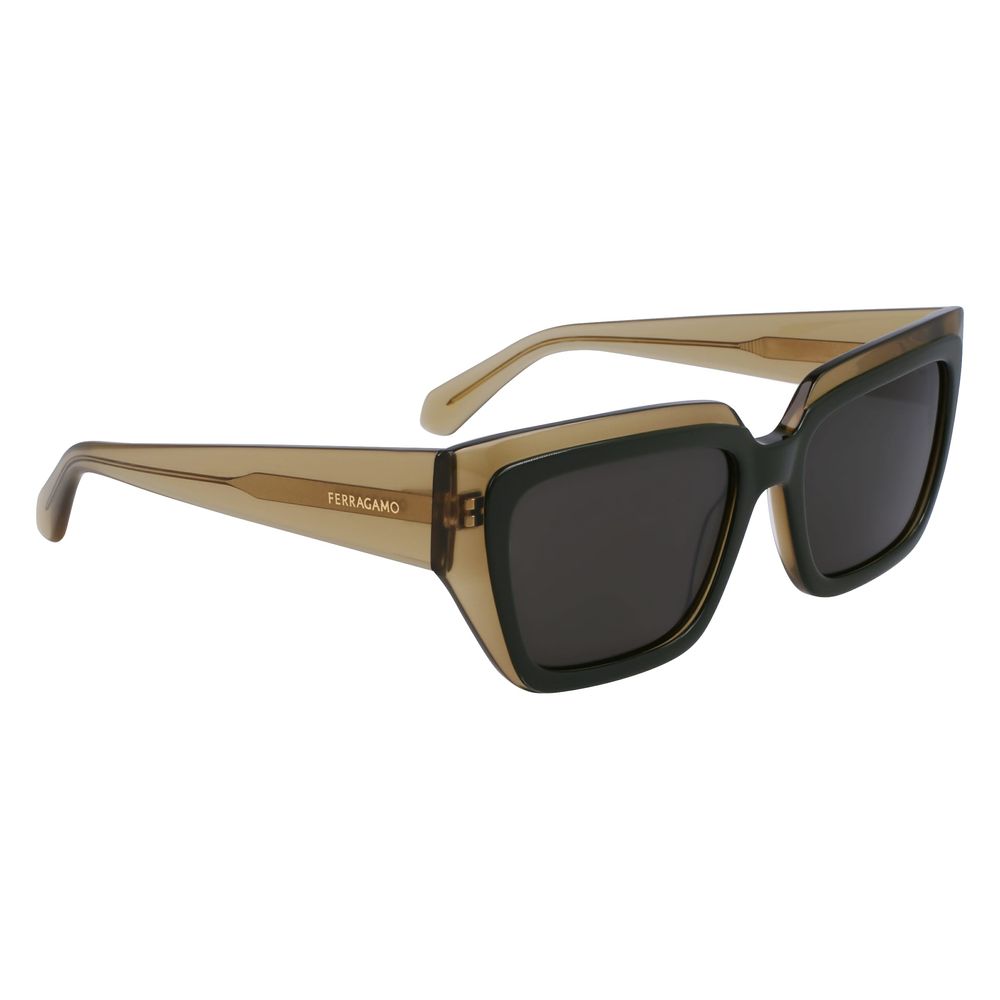 Lunettes de soleil bicolores en acétate Ferragamo