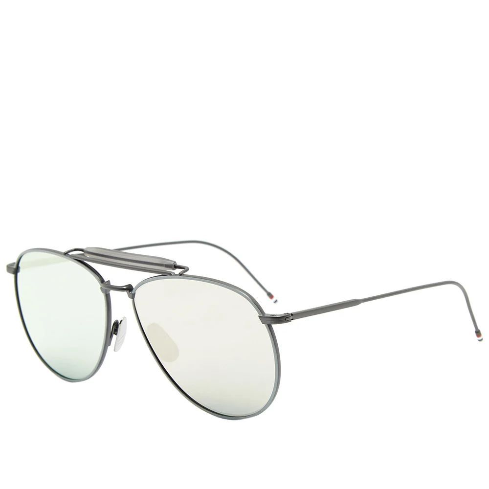 Lunettes de soleil en titane gris Thom Browne