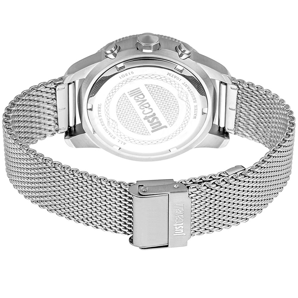 Montre Just Cavalli à bracelet en acier inoxydable gris