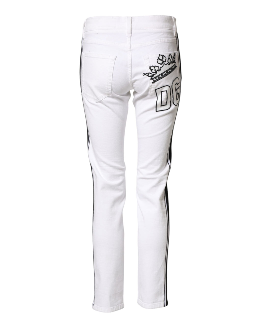 Dolce & Gabbana White Skinny Jeans for Men detail view