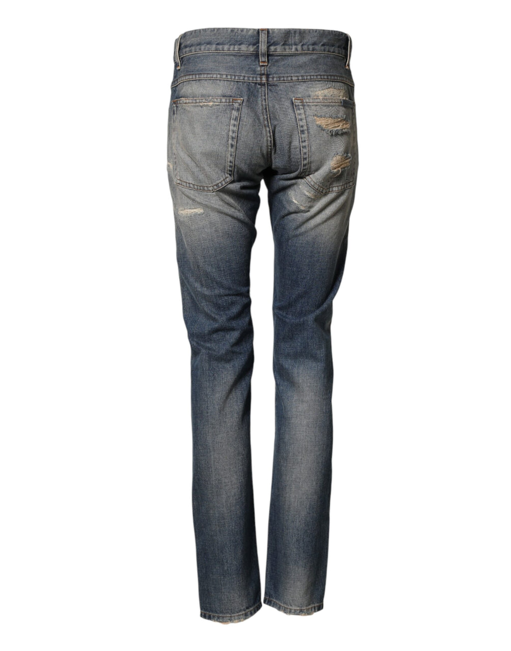Jean slim déchiré bleu pour homme Dolce & Gabbana