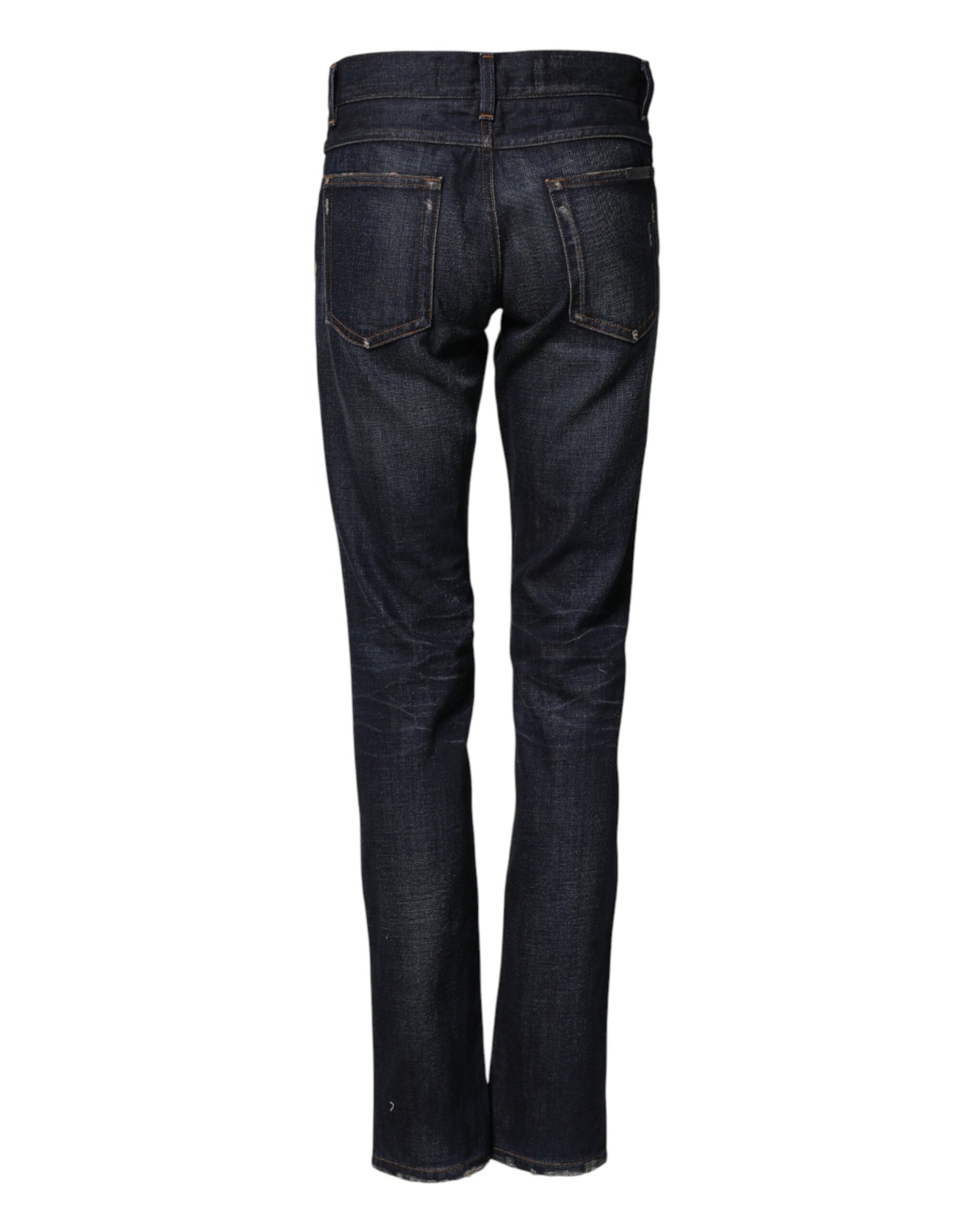 Dolce & Gabbana Blue Skinny Jeans for Men detail view