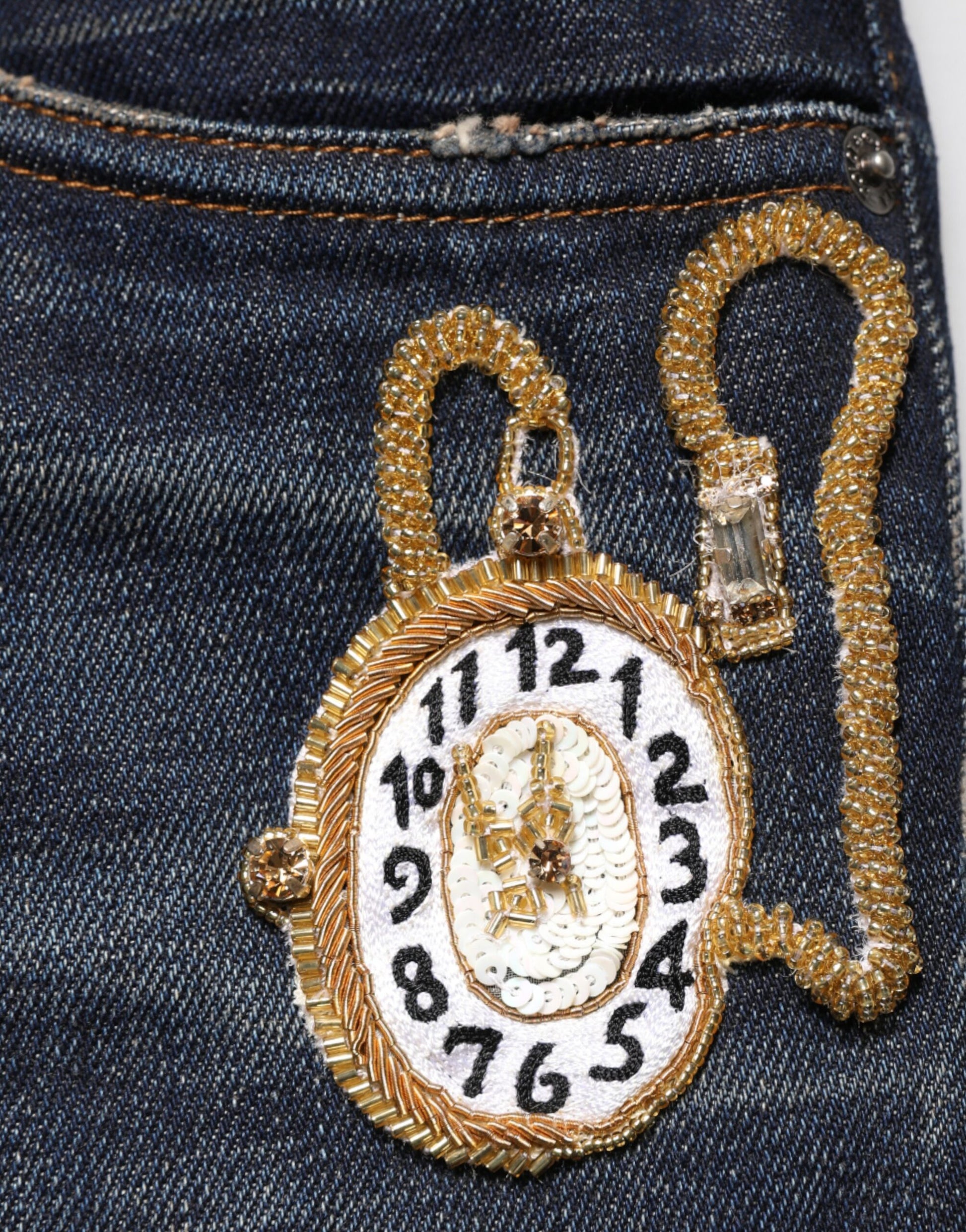 Dolce & Gabbana Blue Skinny Jeans for Men additional view