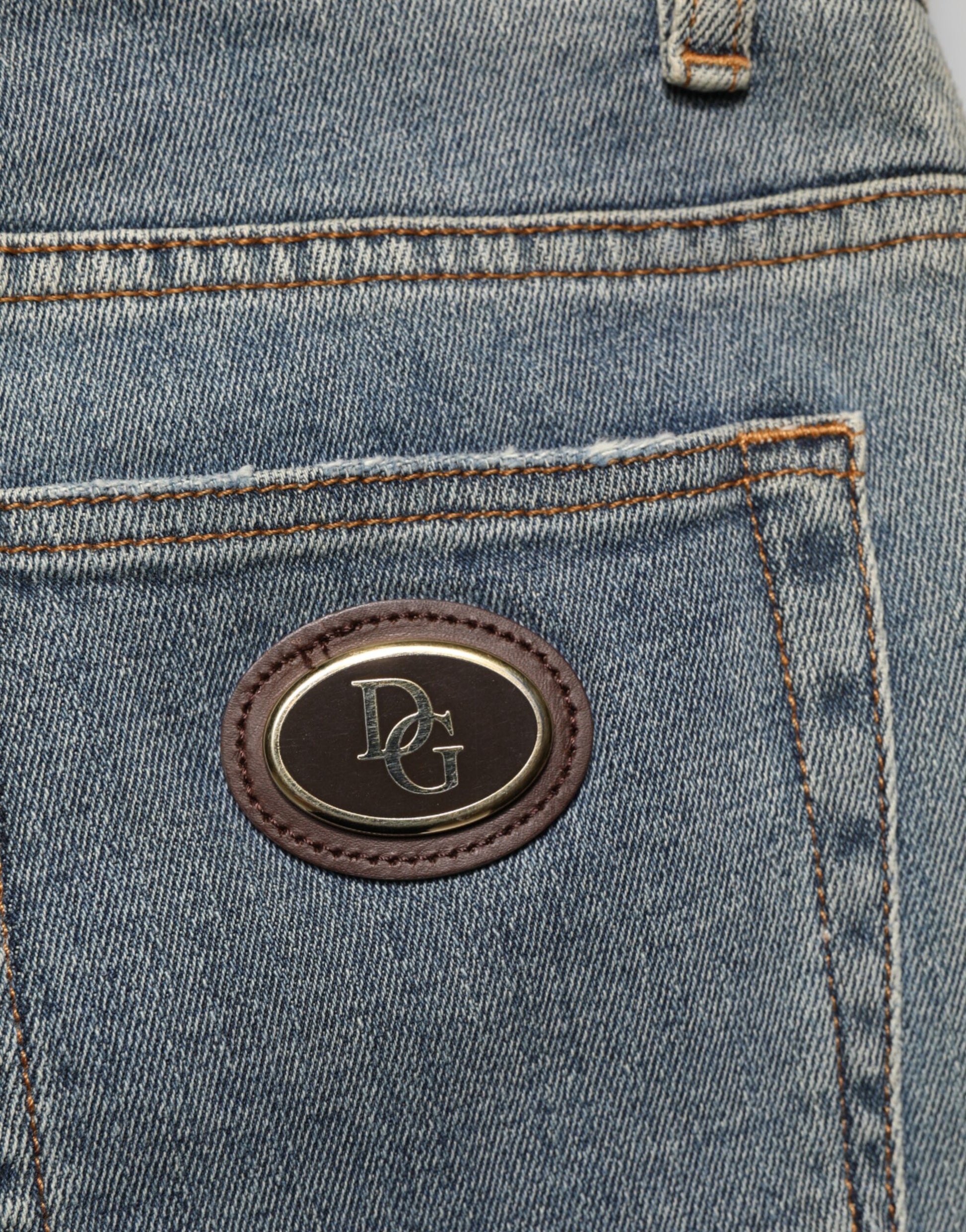 Dolce & Gabbana Blue Skinny Jeans for Men additional view