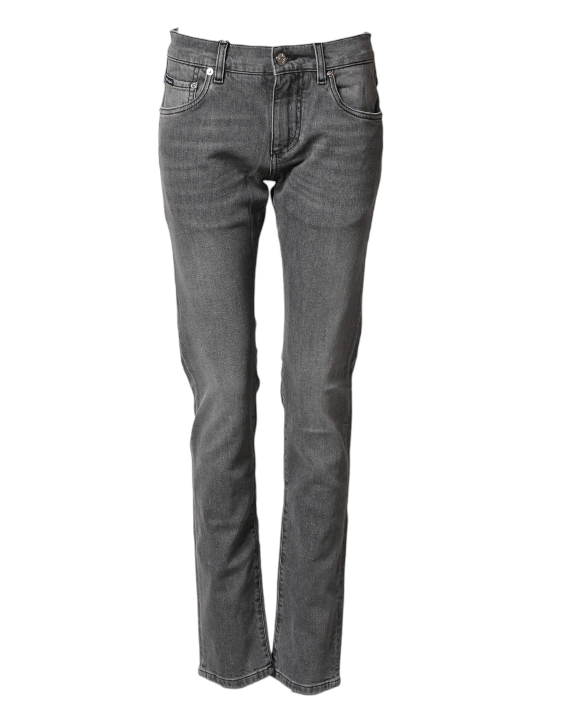 Dolce & Gabbana Grey Skinny Jeans for Men