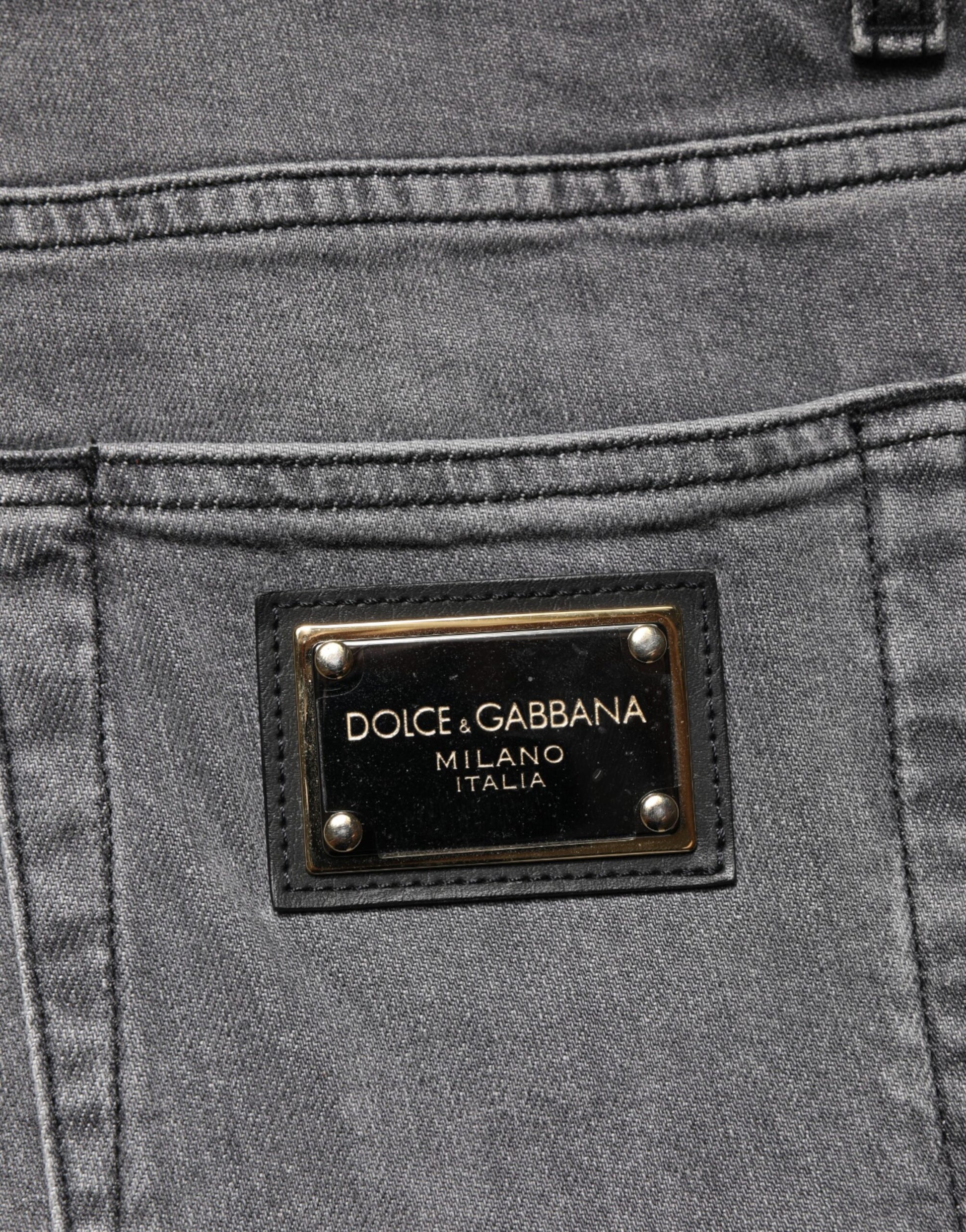Dolce & Gabbana Grey Skinny Jeans for Men additional view