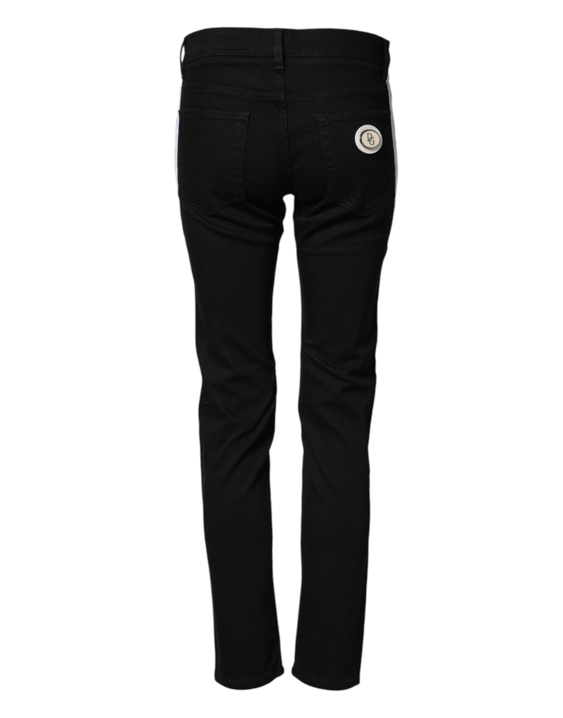 Dolce & Gabbana Black Skinny Jeans for Men side view