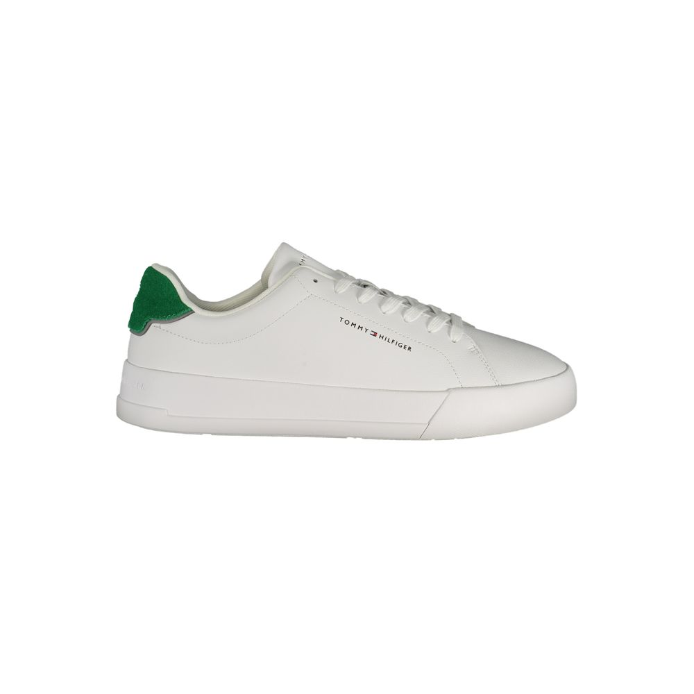 Baskets homme Tommy Hilfiger en polyuréthane blanc
