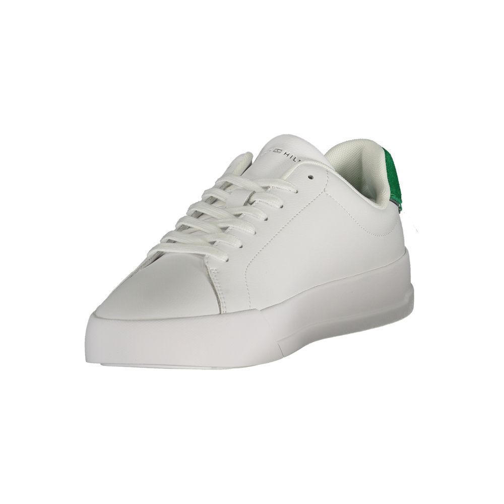 Baskets homme Tommy Hilfiger en polyuréthane blanc