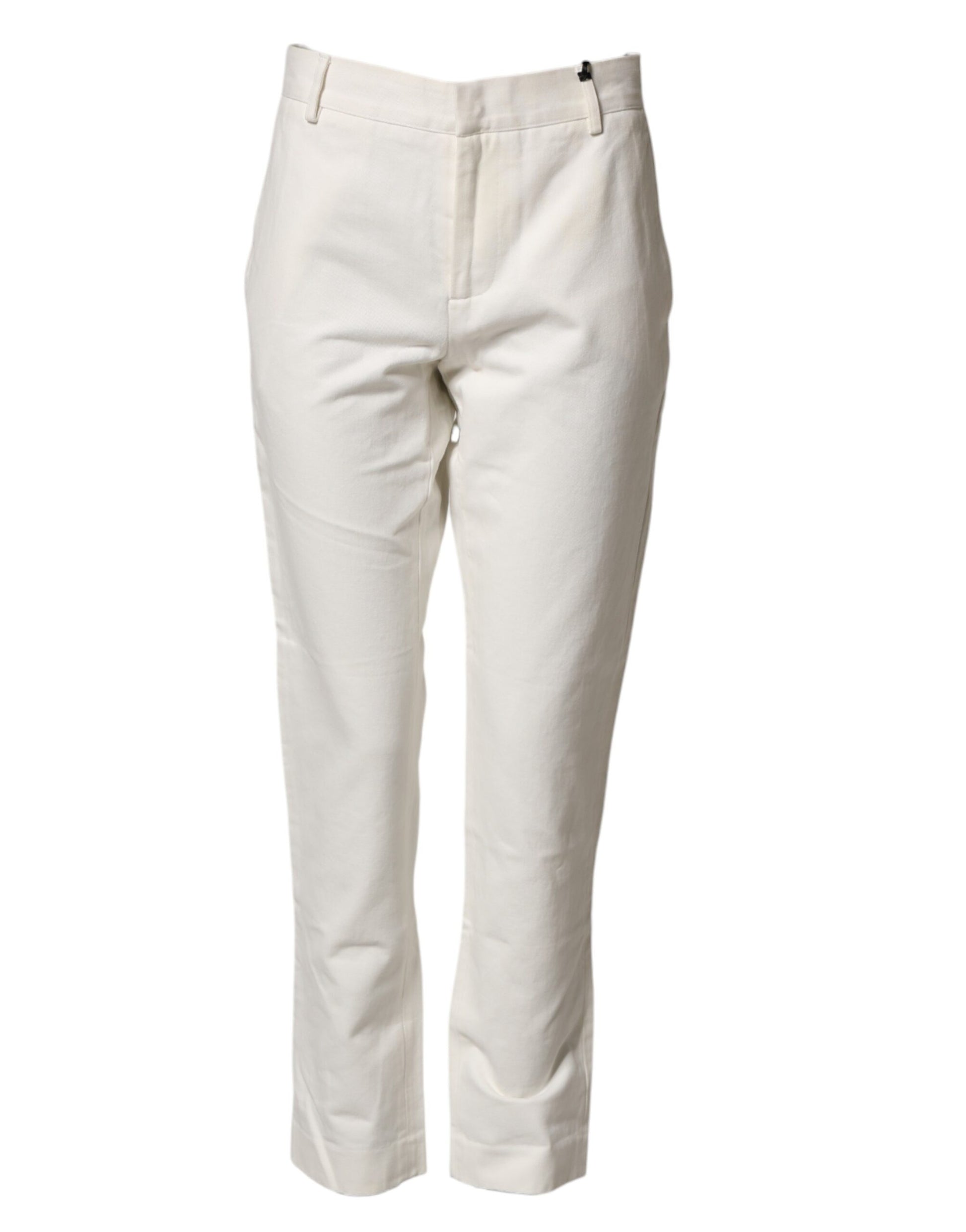 Daniele Alessandrini White Chino Pants for Men