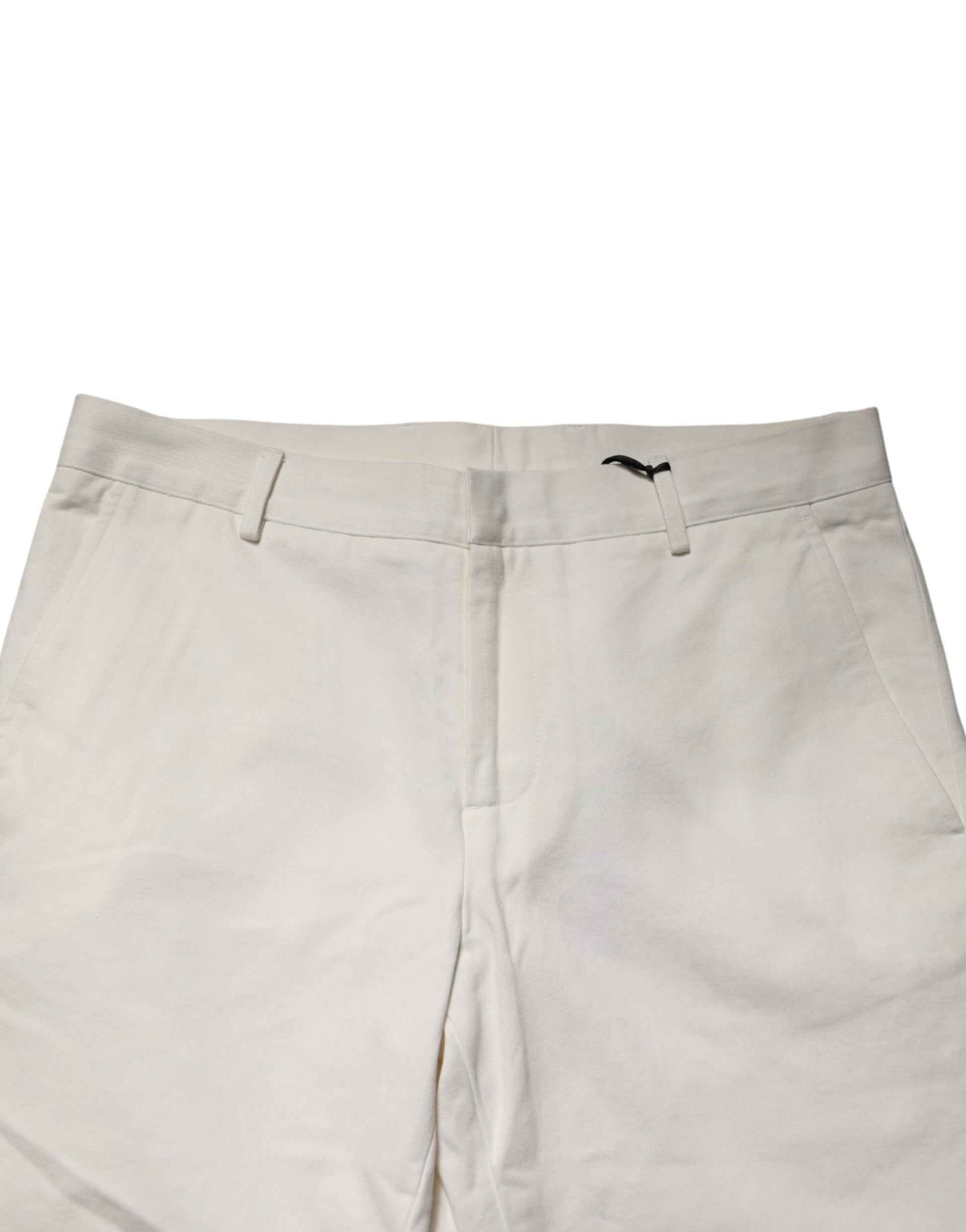 Daniele Alessandrini White Chino Pants for Men side view