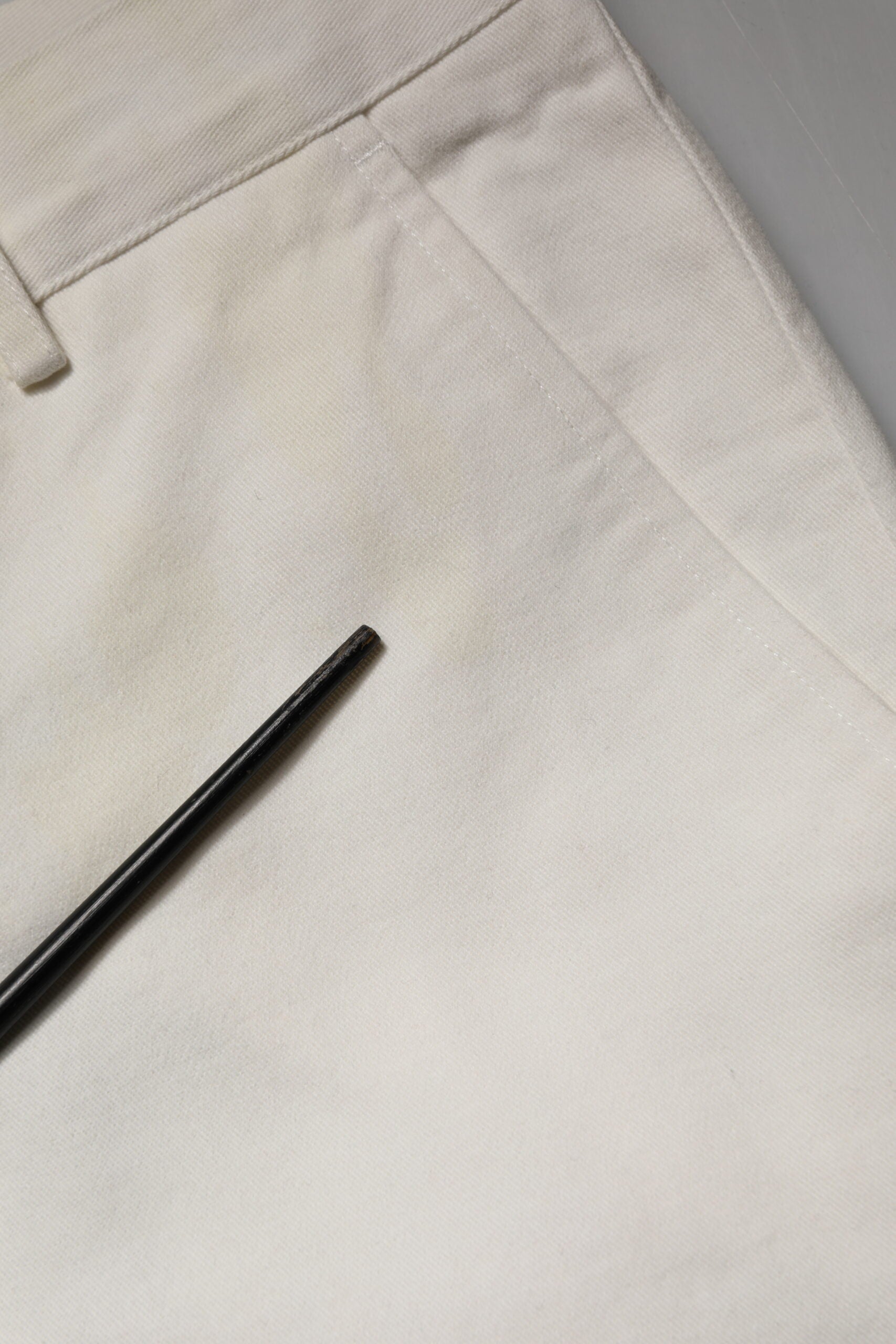 Daniele Alessandrini White Chino Pants for Men additional view
