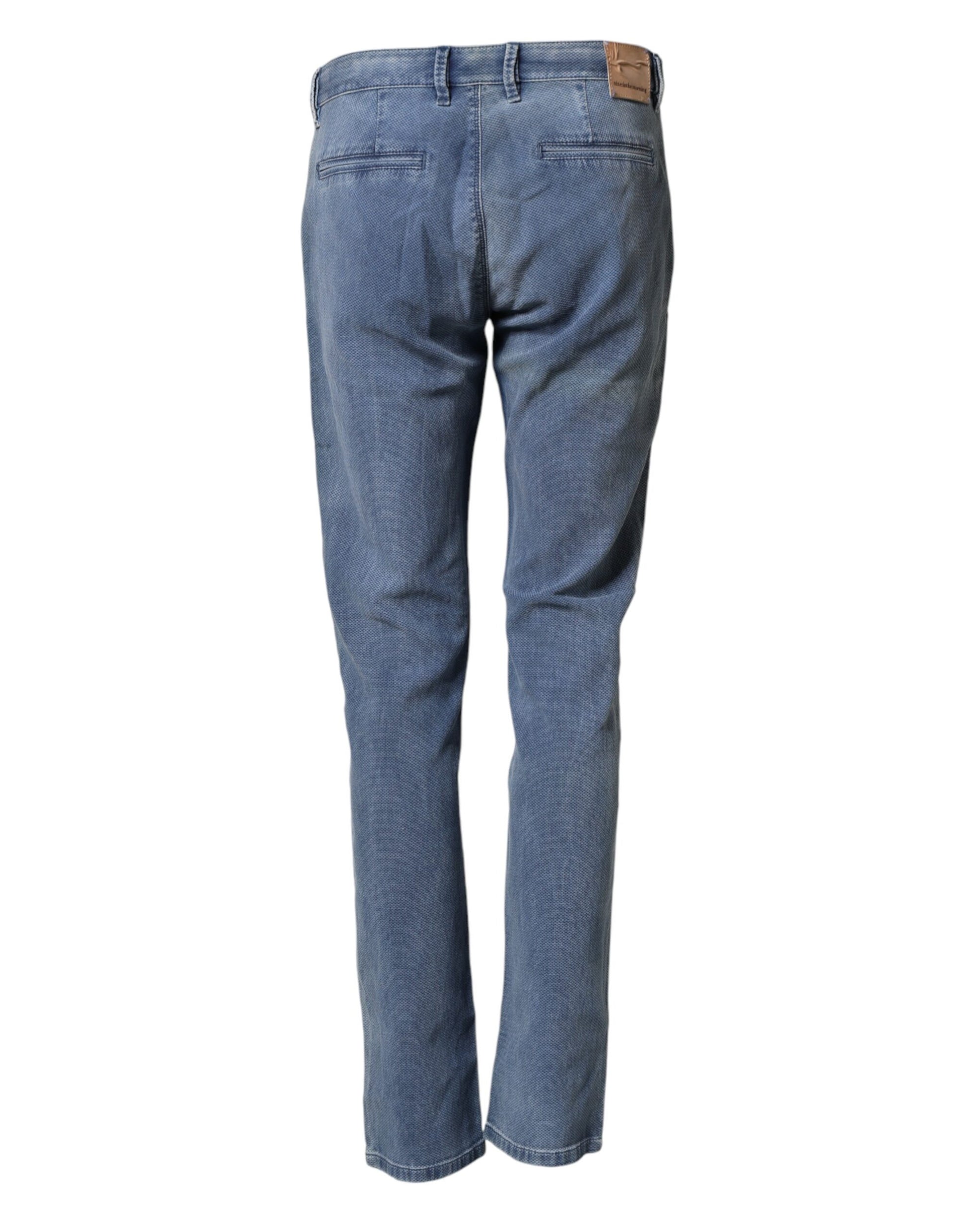 Nine In The Morning Blue Chino Pants for Men detail view