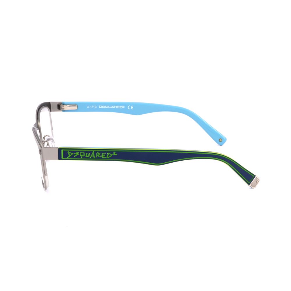 Dsquared² Silver Glasses Frames for Men detail view