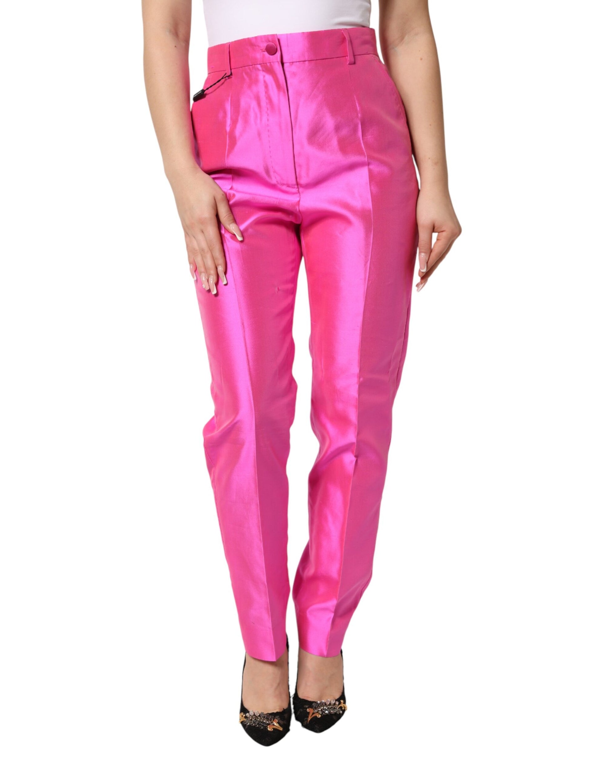 Dolce & Gabbana Pink Dress Pants for Women