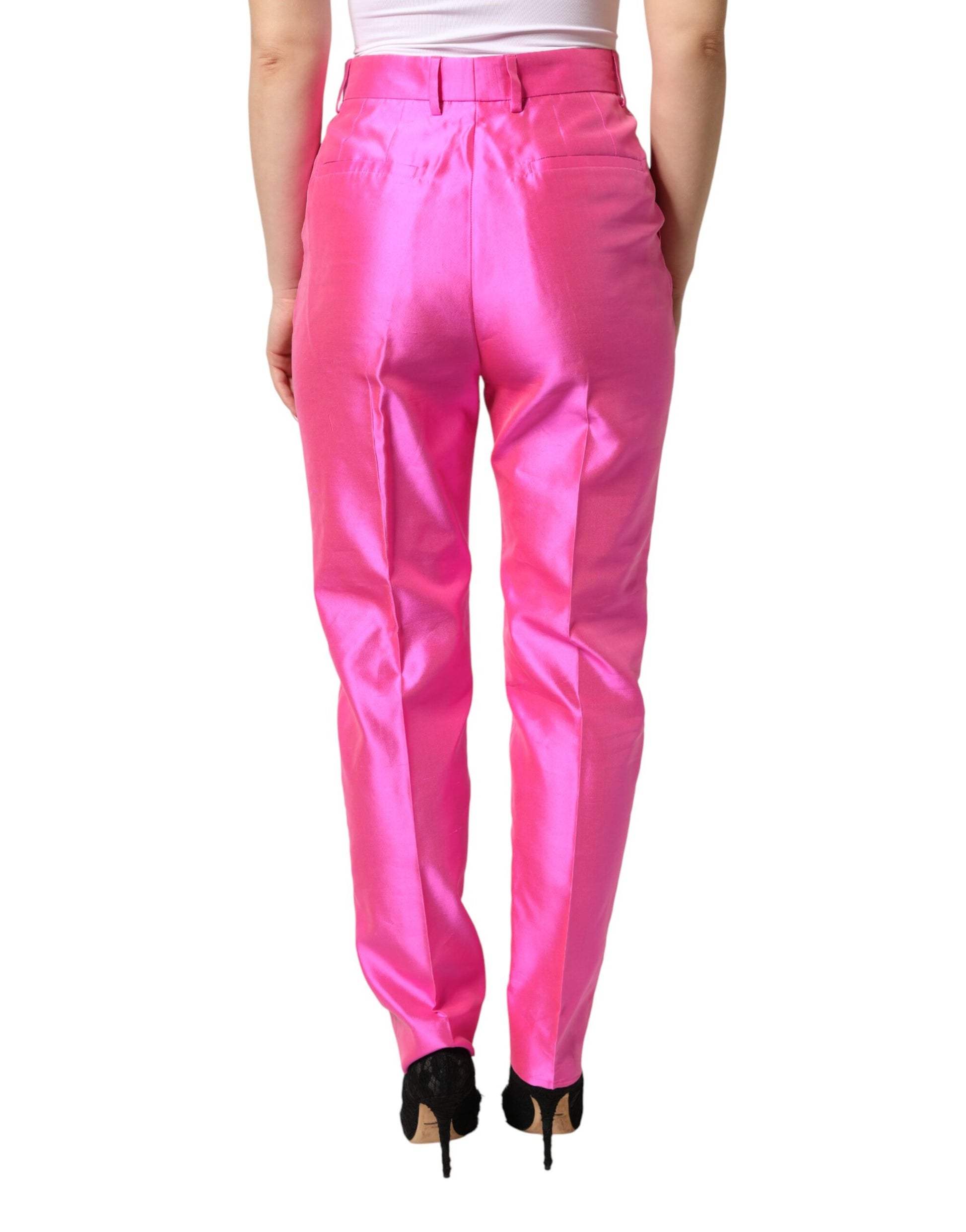 Dolce & Gabbana Pink Dress Pants for Women side view