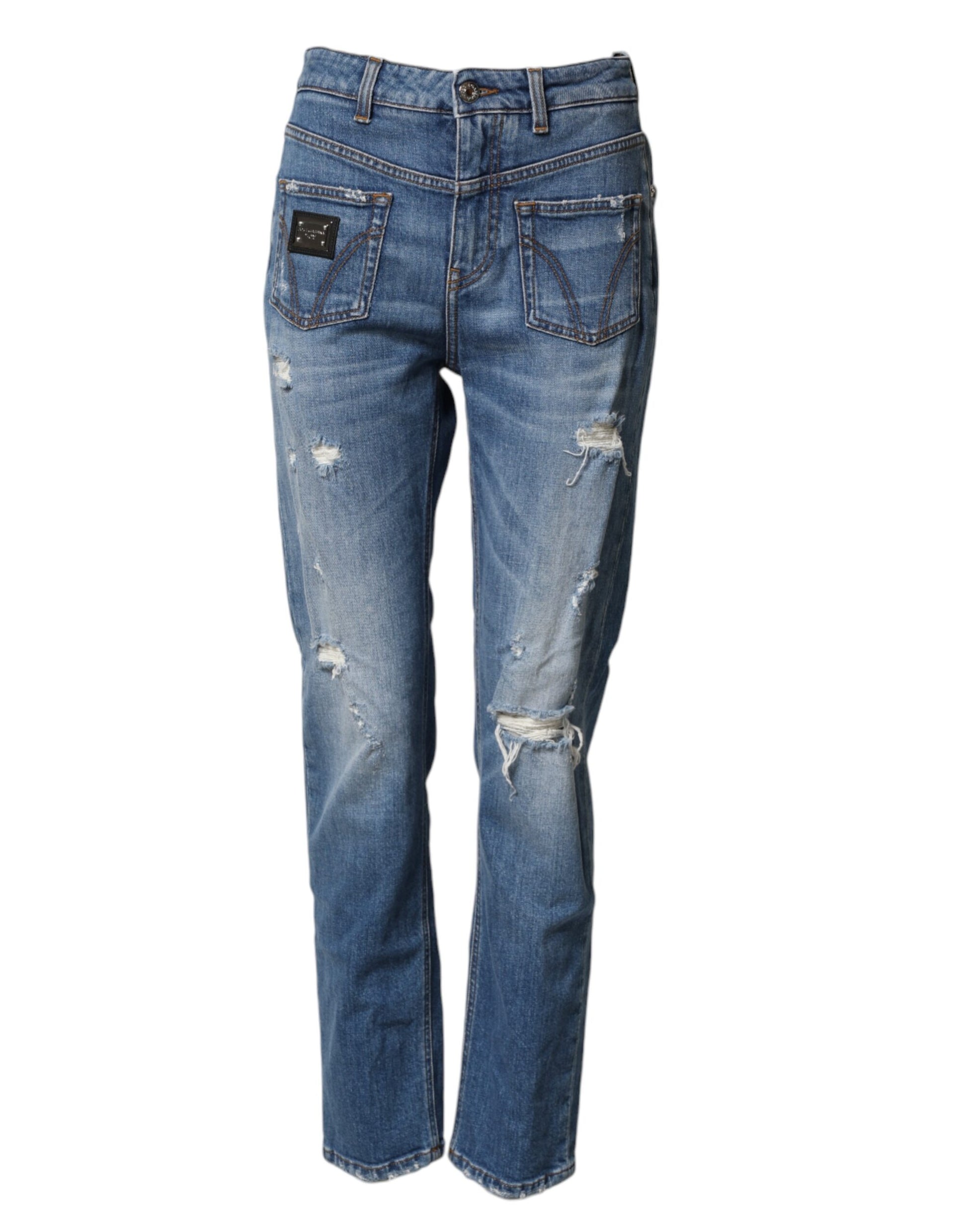 Dolce & Gabbana Blue Relaxed Fit Jeans for Women