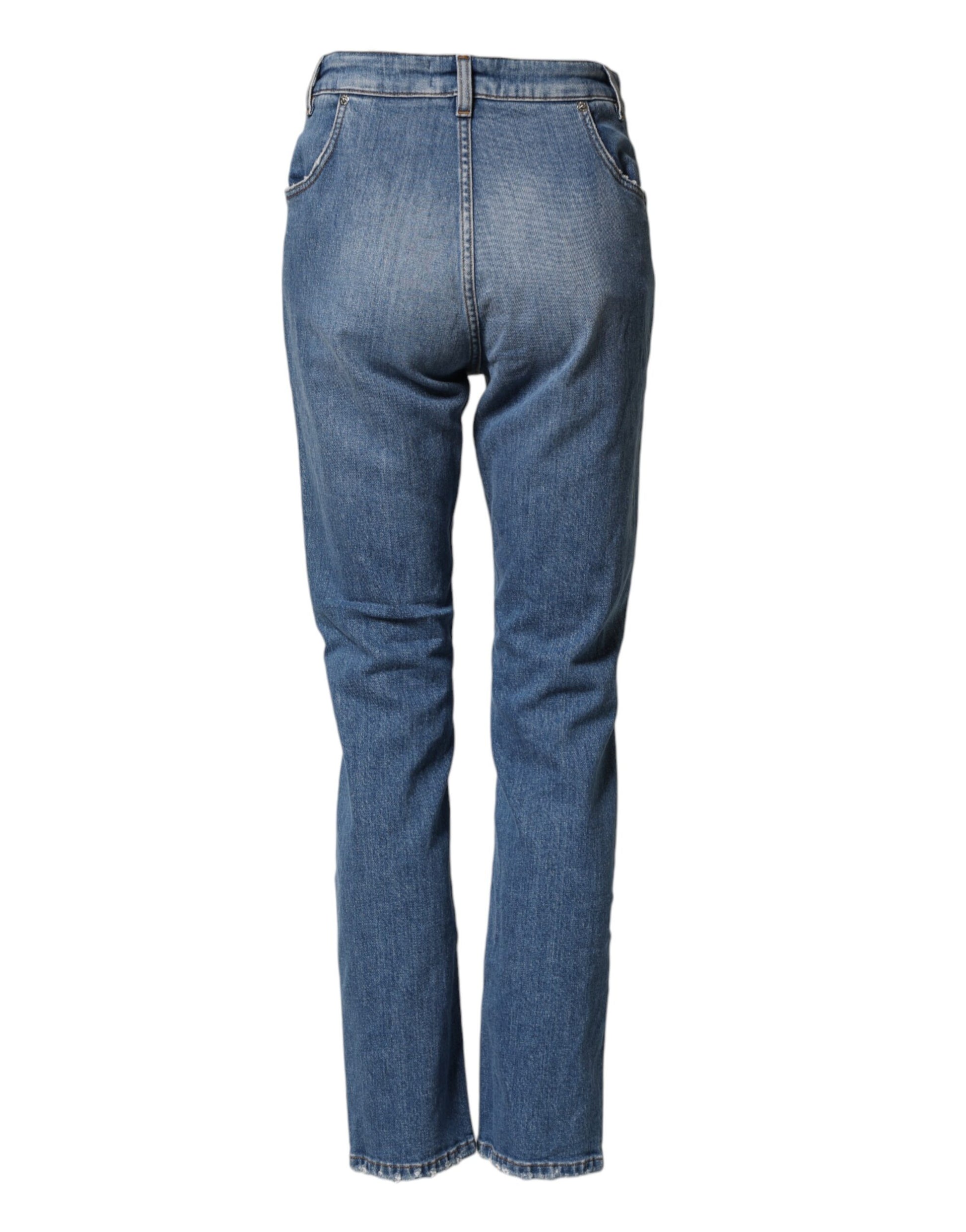 Dolce & Gabbana Blue Relaxed Fit Jeans for Women detail view