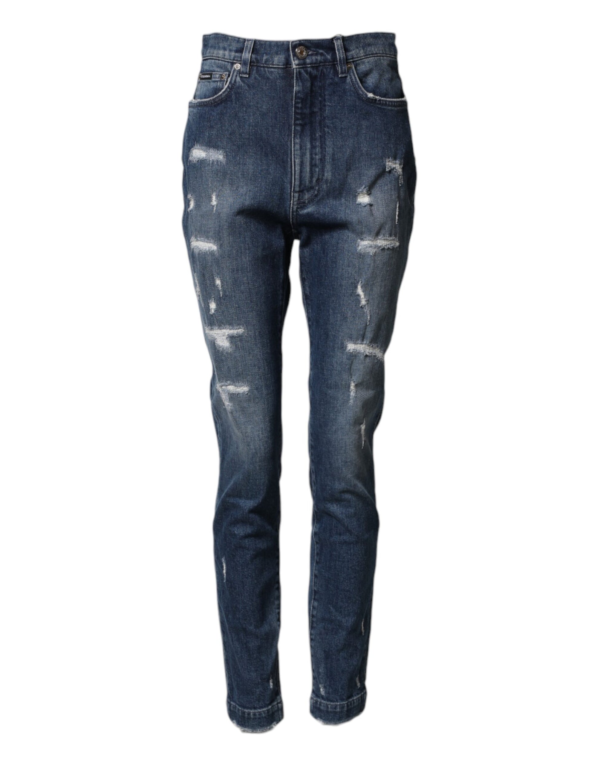 Dolce & Gabbana Blue High Waisted Jeans for Women
