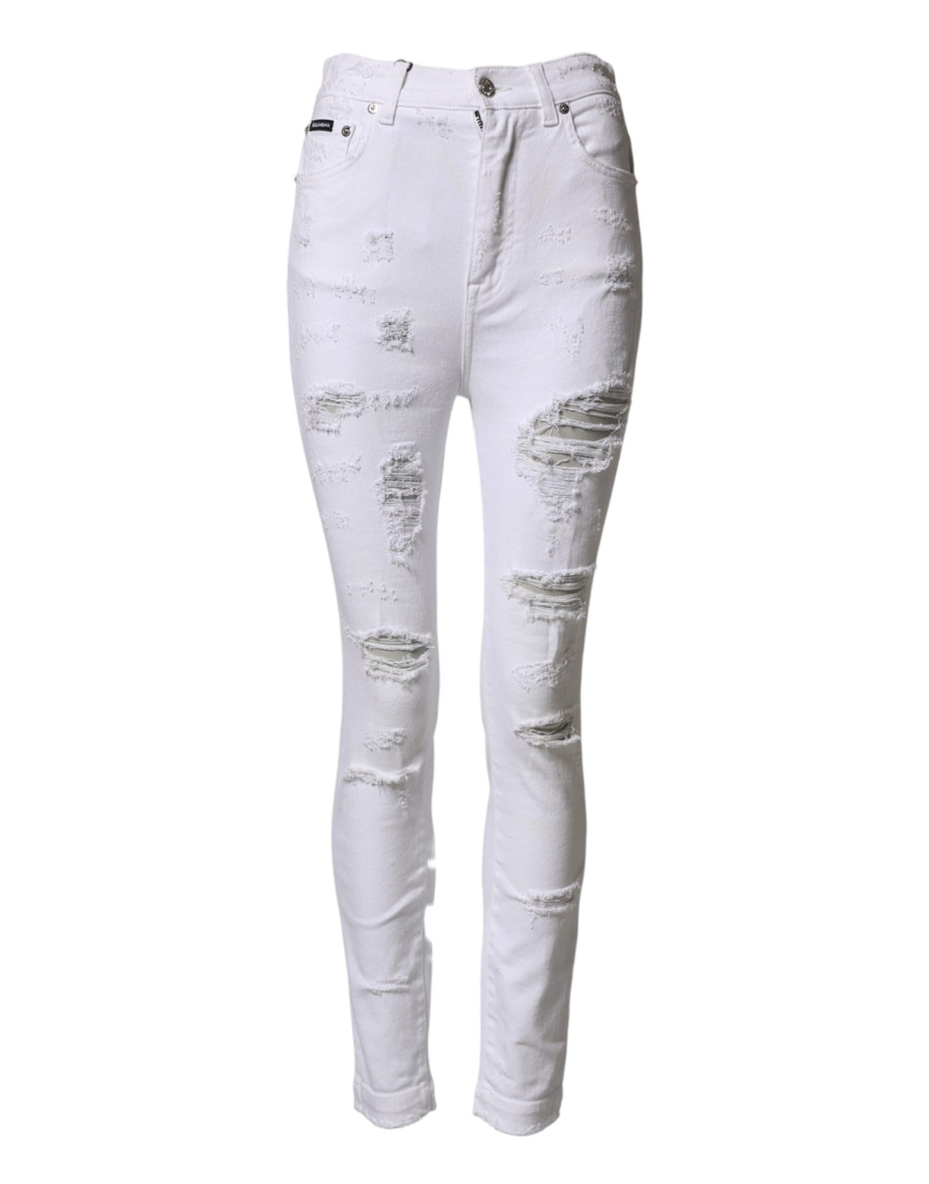 Dolce & Gabbana White High Waisted Jeans for Women