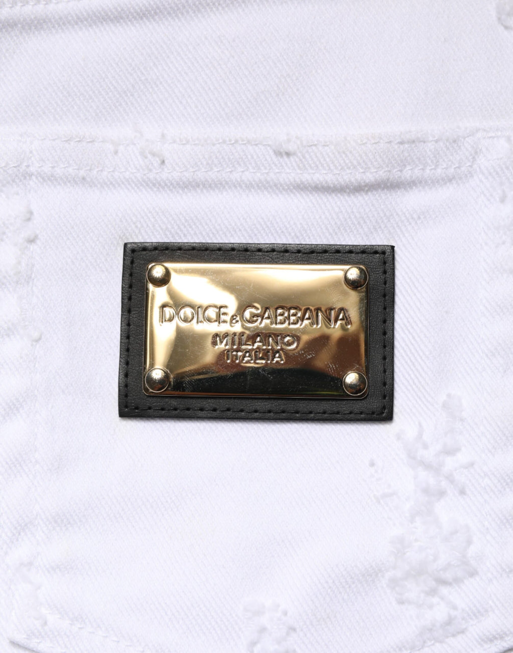 Dolce & Gabbana White High Waisted Jeans for Women additional view