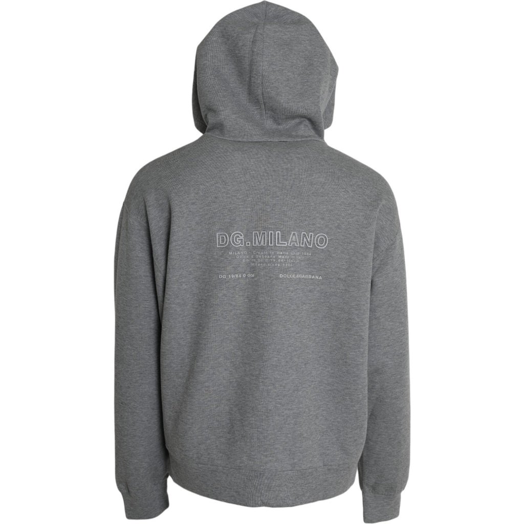Dolce & Gabbana Grey Hoodie for Men detail view