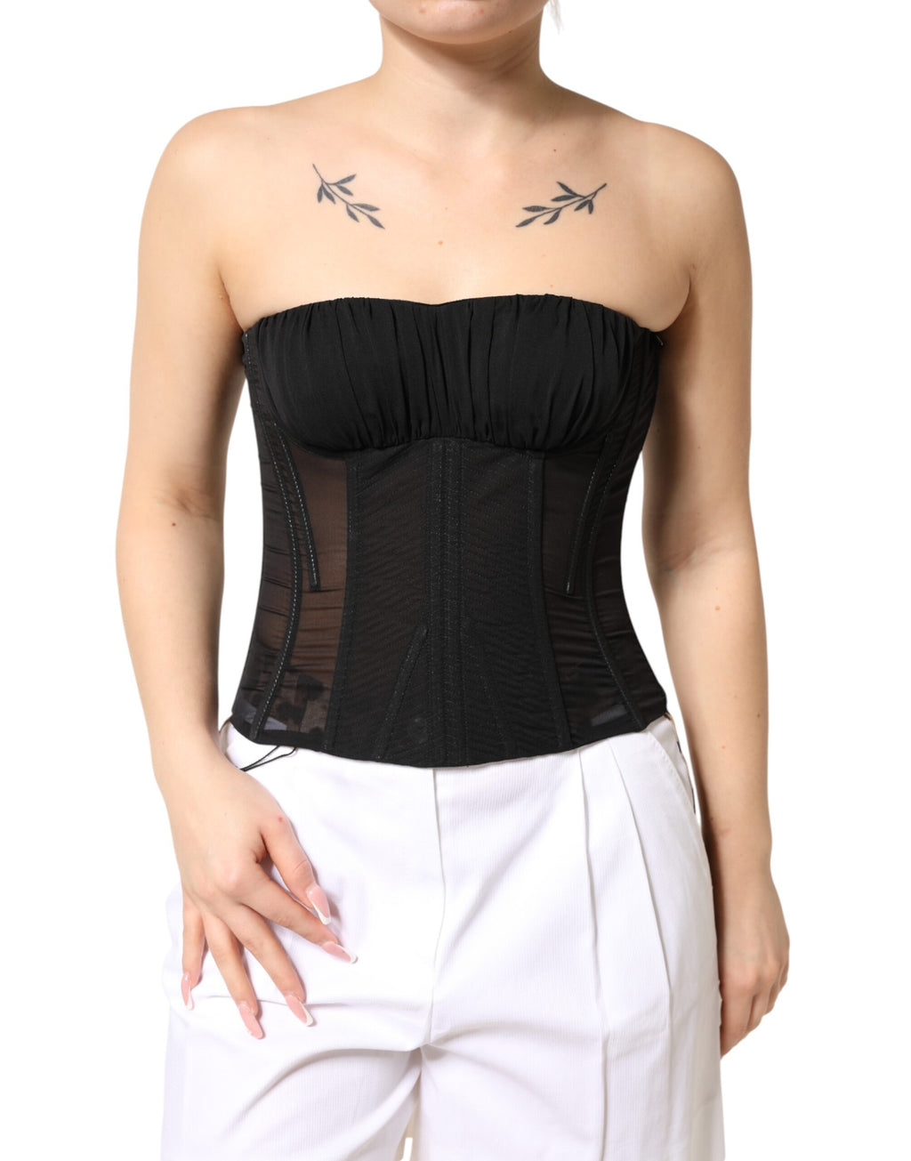 Dolce & Gabbana Black Sleeveless T-Shirt for Women alternate view