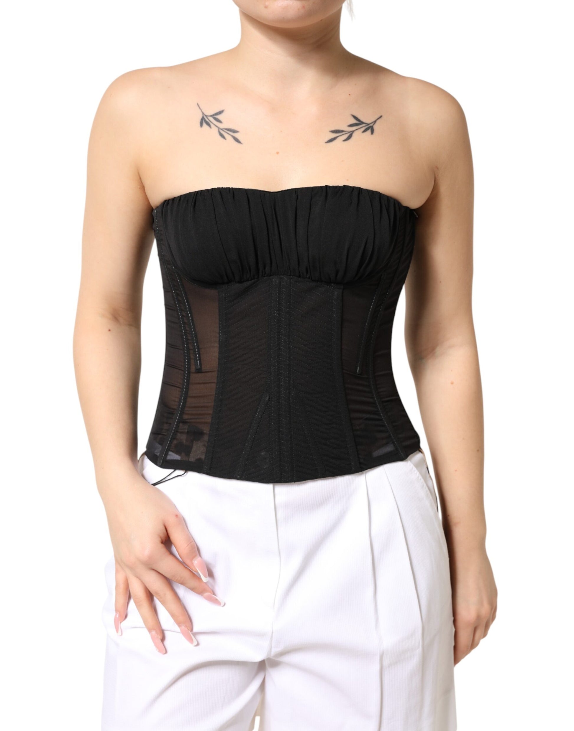 Dolce & Gabbana Black Sleeveless T-Shirt for Women