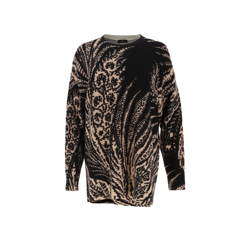 Etro Black Wool Sweatshirt