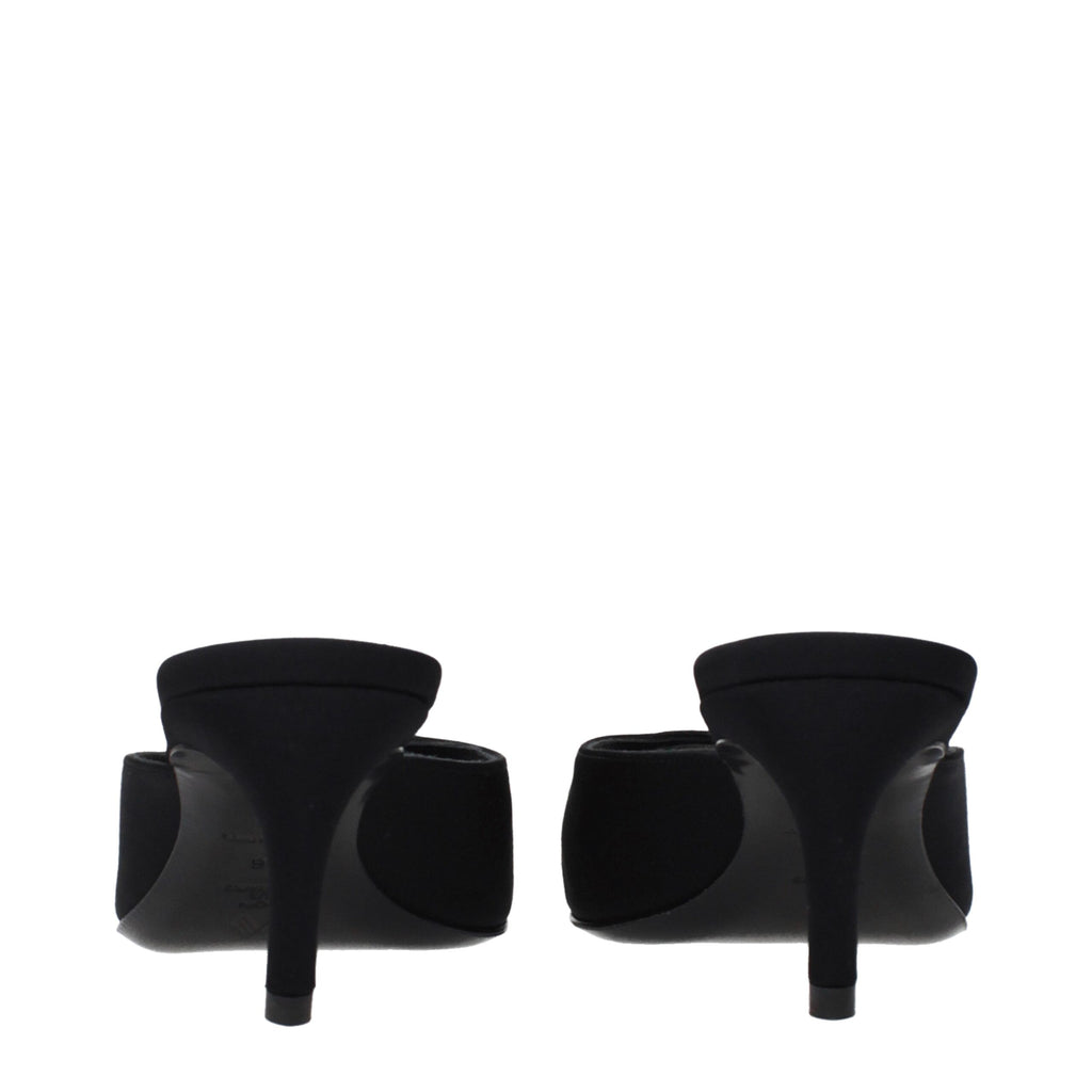 The Attico Black Fabric Sandals