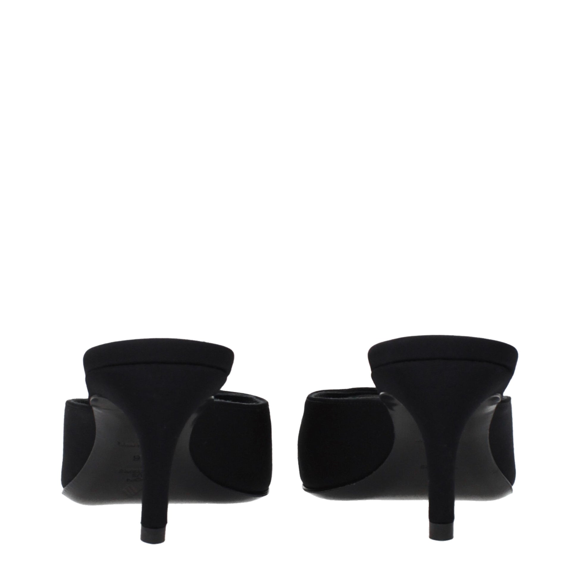 The Attico Black Fabric Sandals