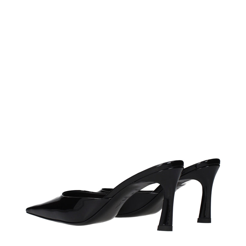 The Attico Black Flat for Women side view