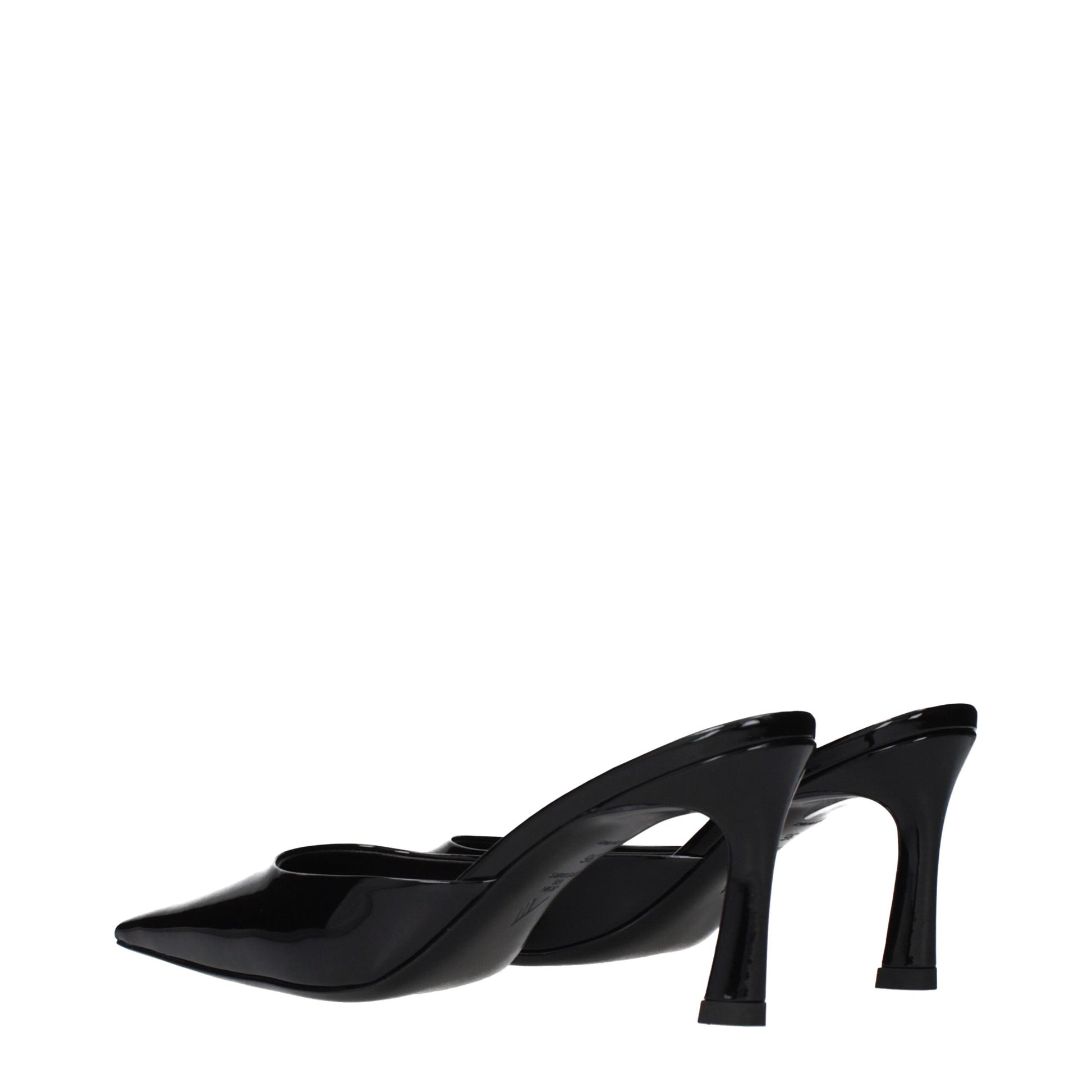 The Attico Black Flat for Women side view