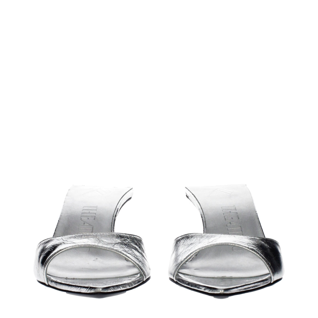 The Attico Grey Flat for Women detail view