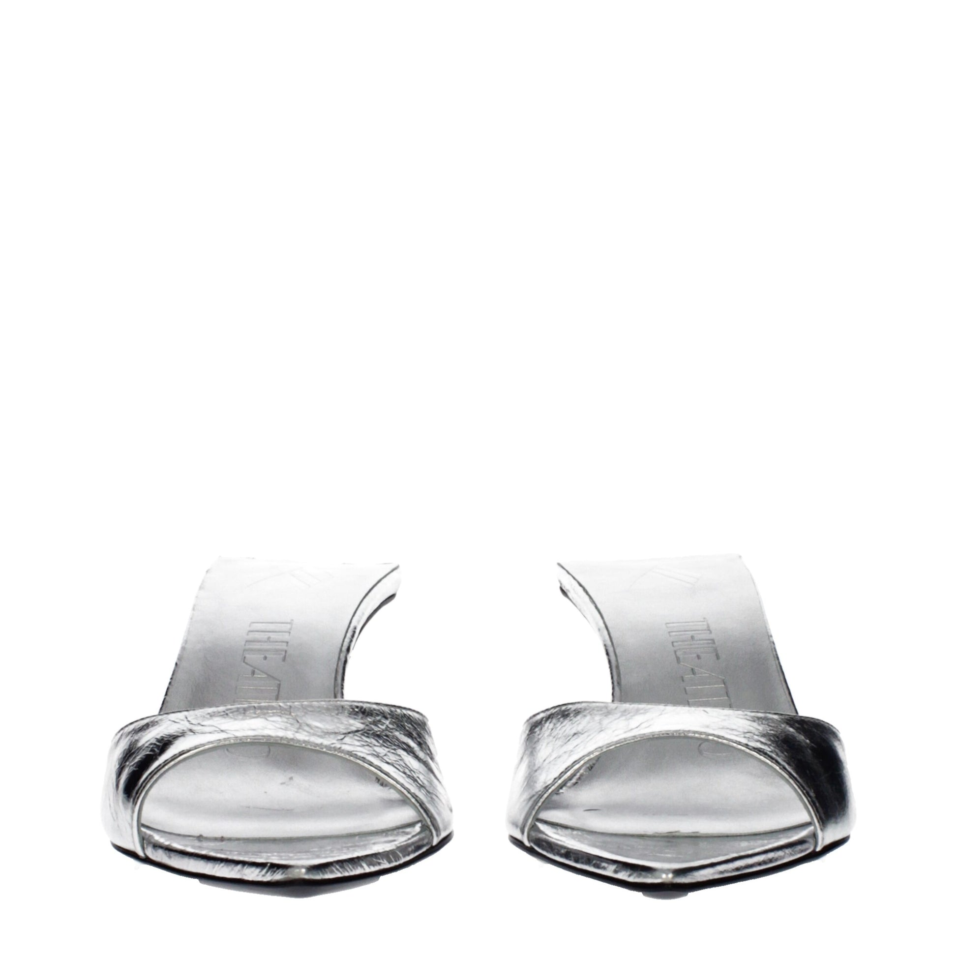 The Attico Grey Flat for Women detail view